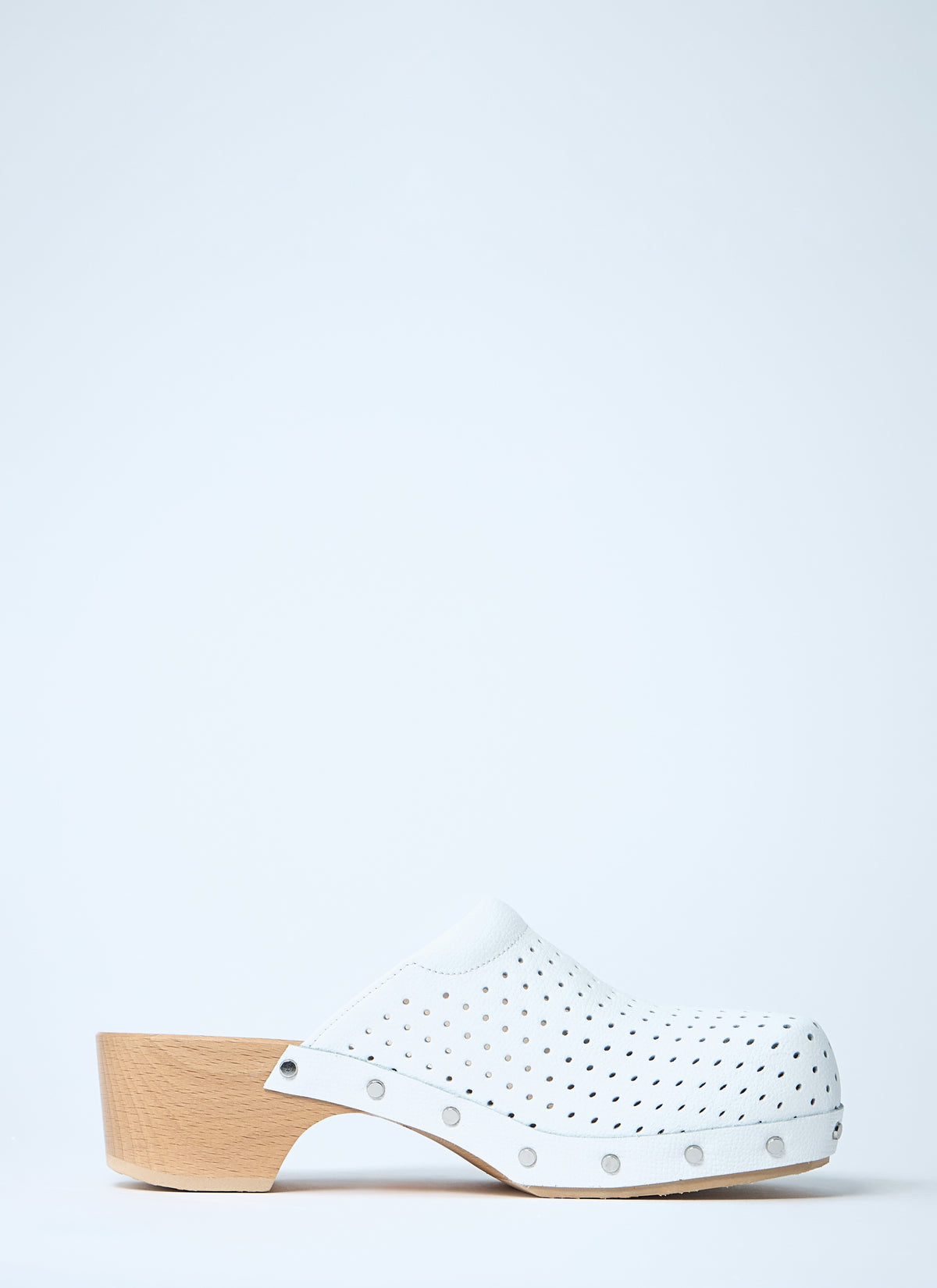 Balenciaga Women Perforated Heeled Clogs BALENCIAGA