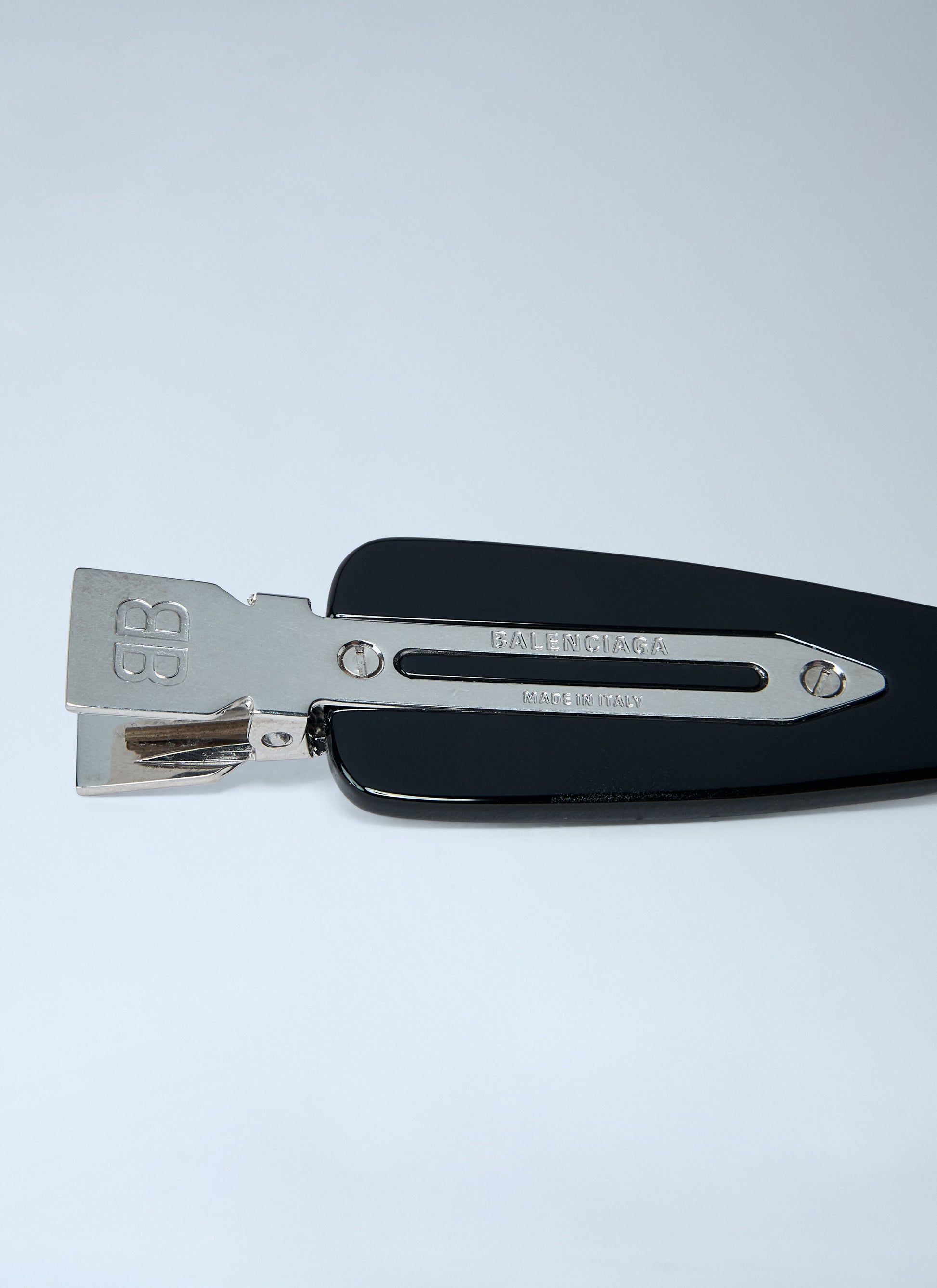 Balenciaga Women Set Of Two Logo Engraved Hair Clips BALENCIAGA
