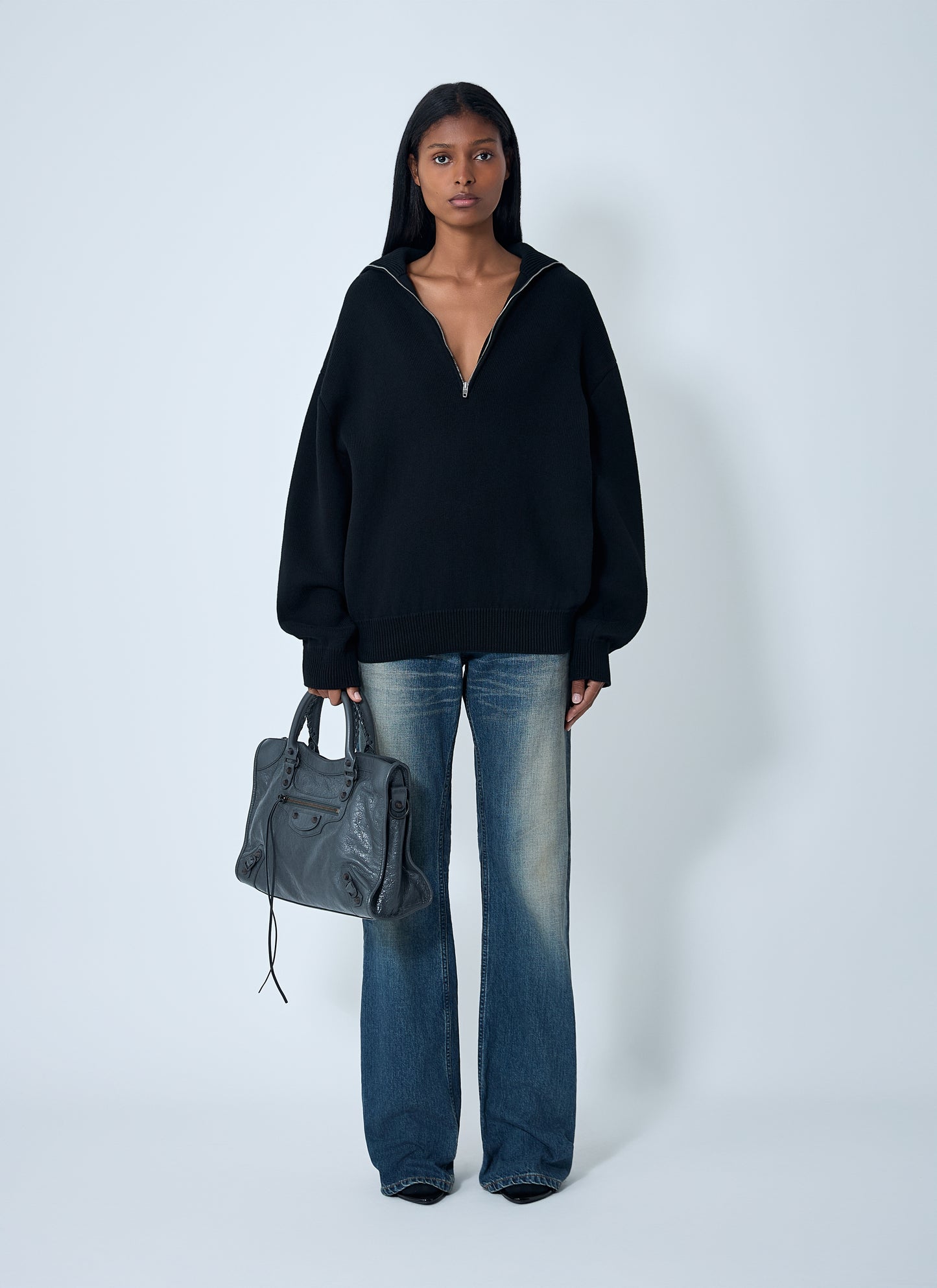 Balenciaga Women Zip-Up Sweater BALENCIAGA