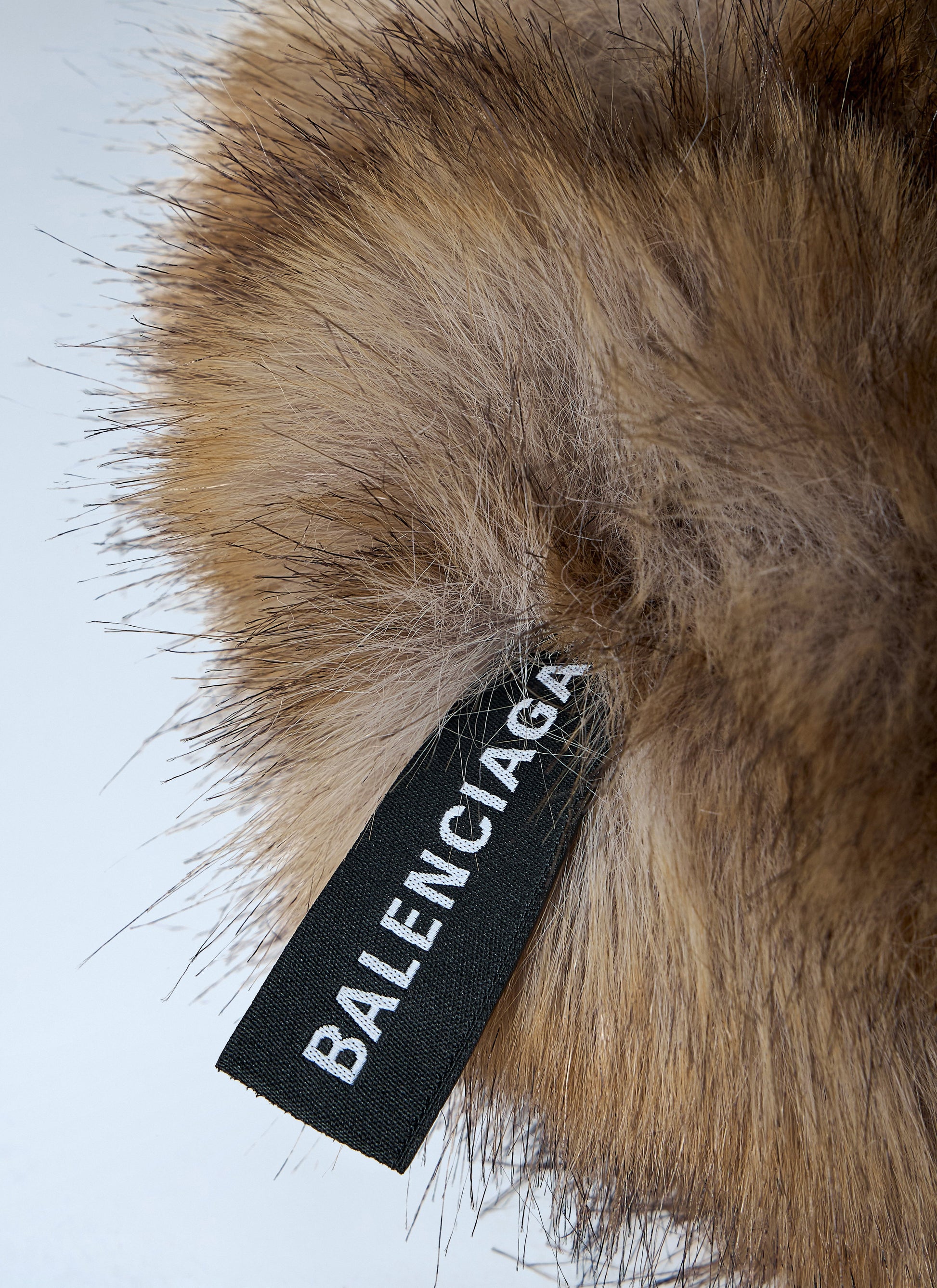 Balenciaga Women Faux Fur Hair Scrunchie BALENCIAGA