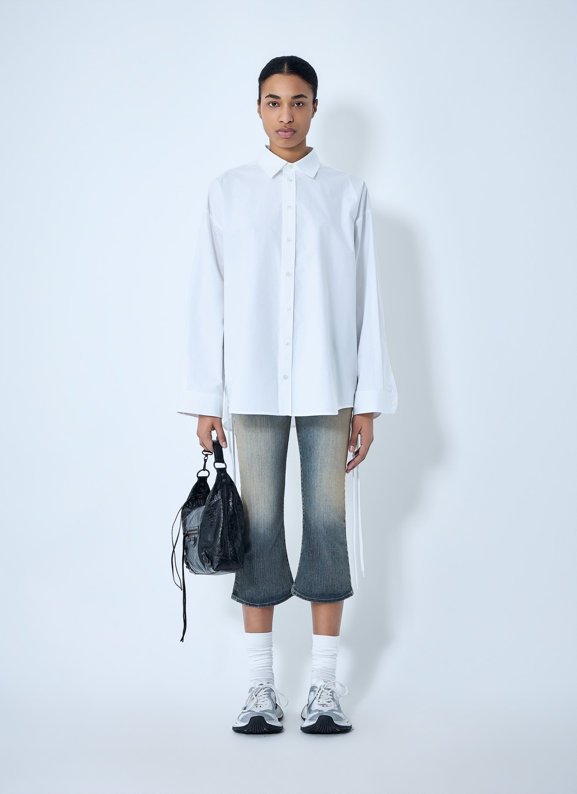 Balenciaga Women Lace-Up Shirt BALENCIAGA