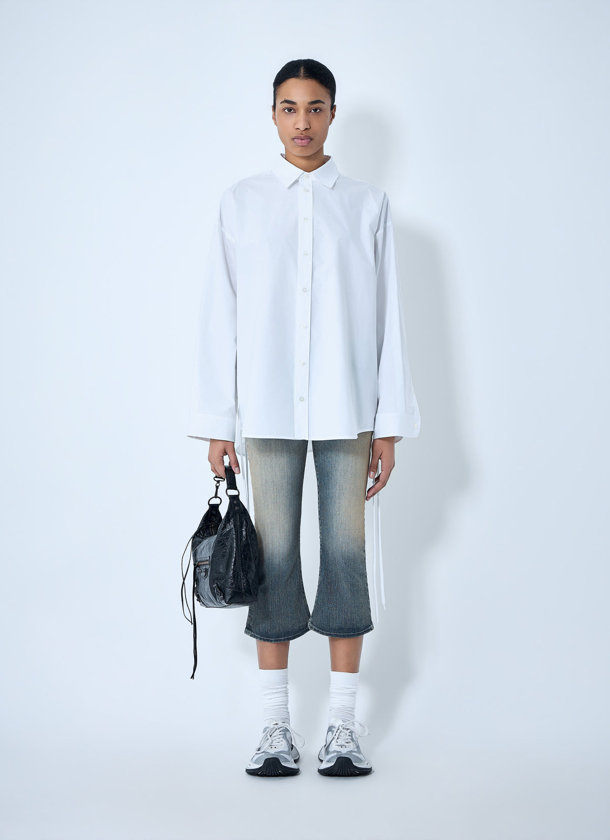 Balenciaga Women Lace-Up Shirt BALENCIAGA