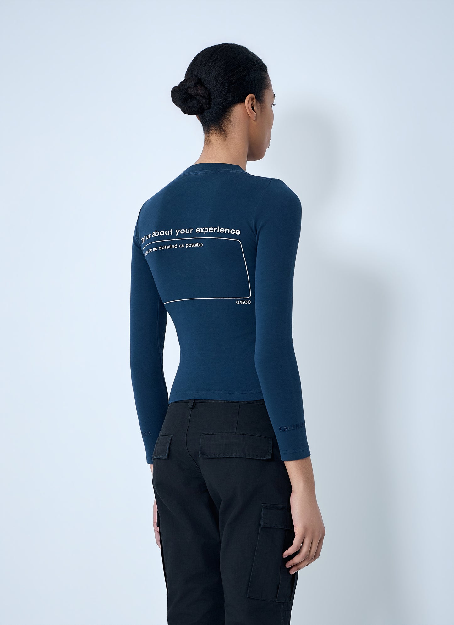 Balenciaga Women Star Embroidered Ribbed Top BALENCIAGA