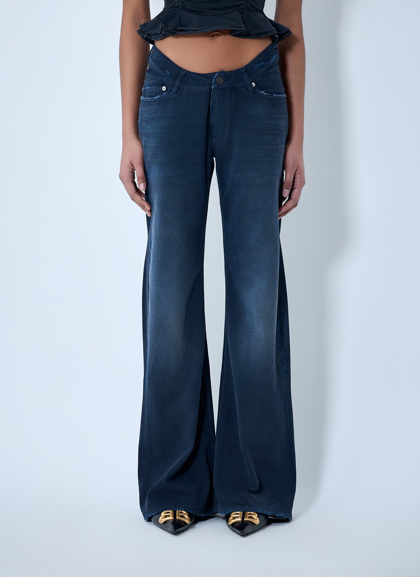 Balenciaga Women Curved Waist Jeans BALENCIAGA