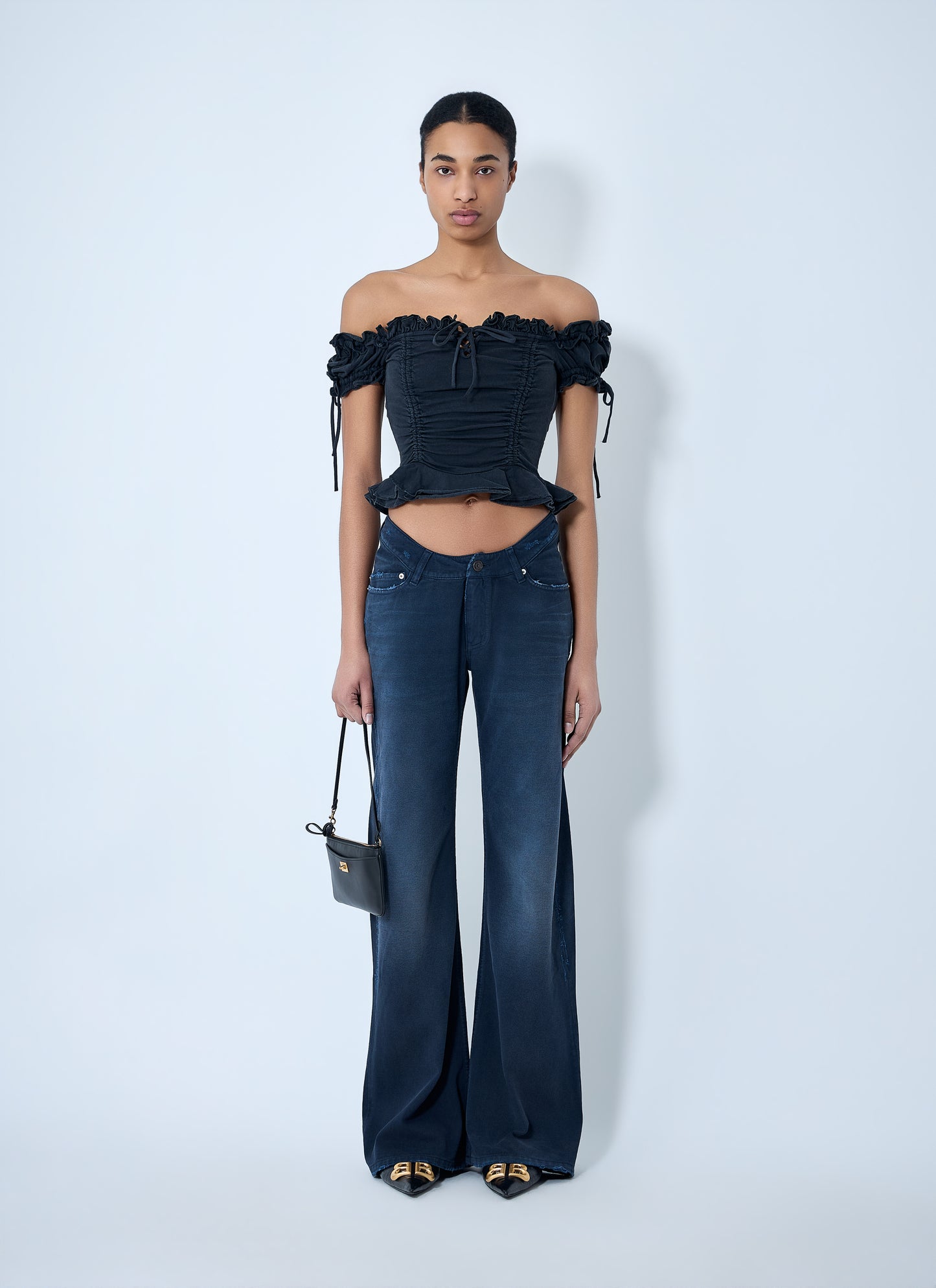 Balenciaga Women Curved Waist Jeans BALENCIAGA