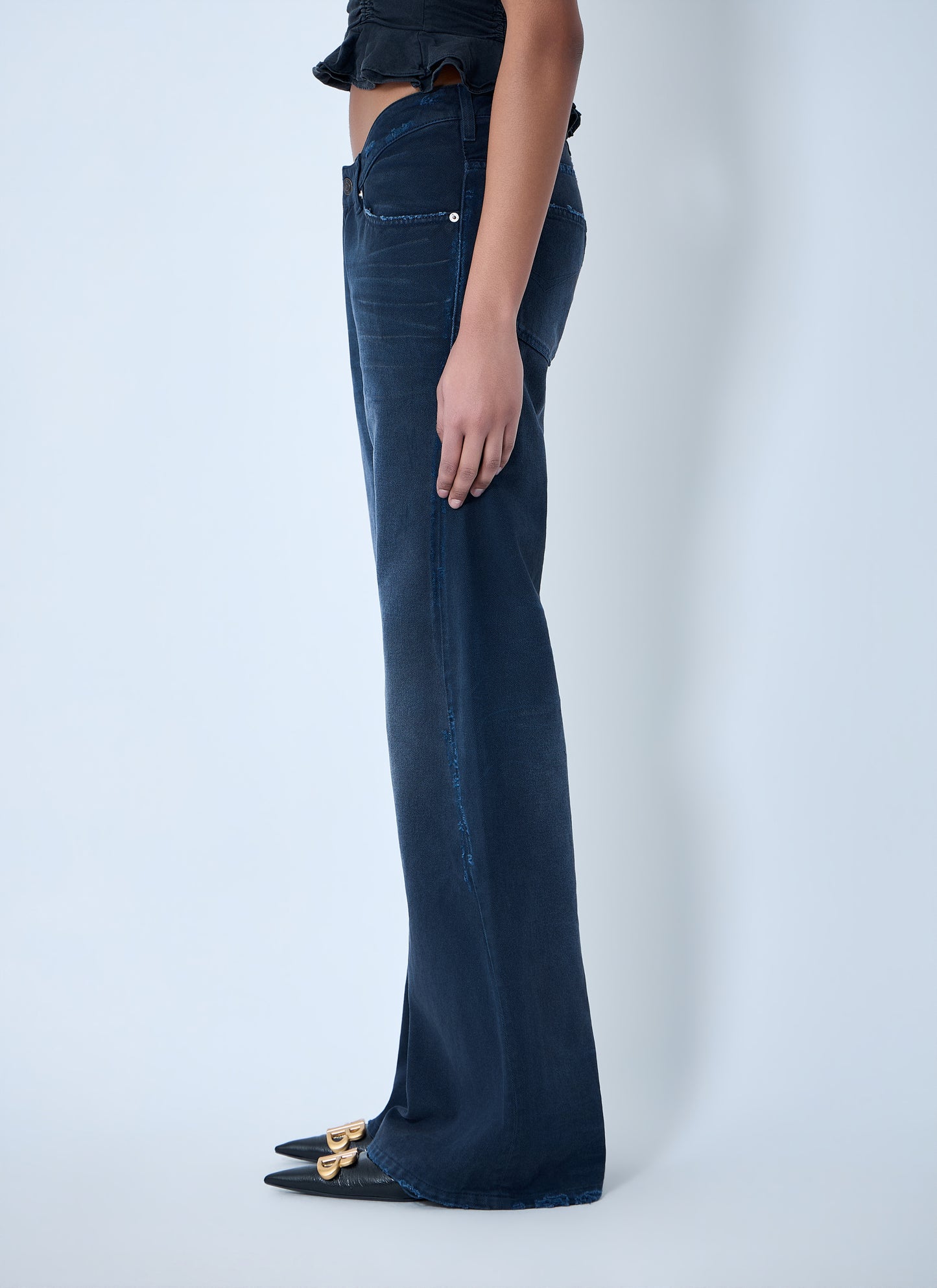 Balenciaga Women Curved Waist Jeans BALENCIAGA