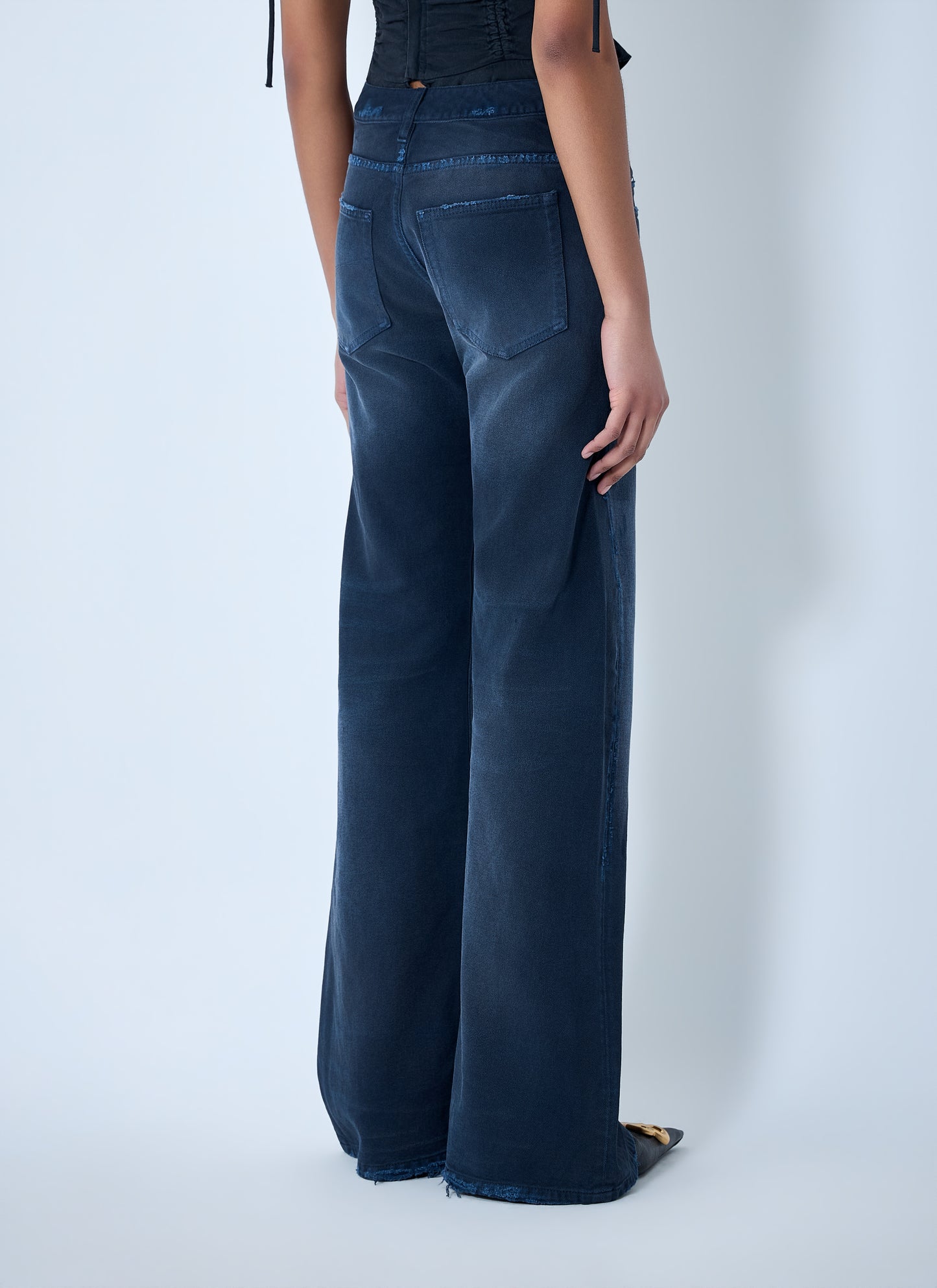 Balenciaga Women Curved Waist Jeans BALENCIAGA