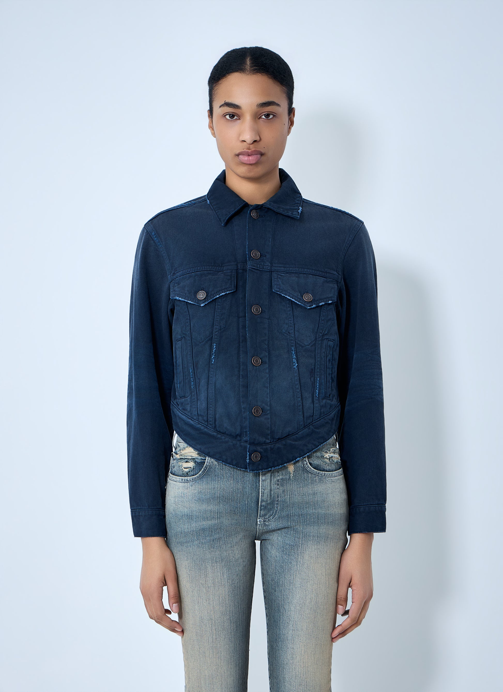 Balenciaga Women Curved Waistband Jacket BALENCIAGA
