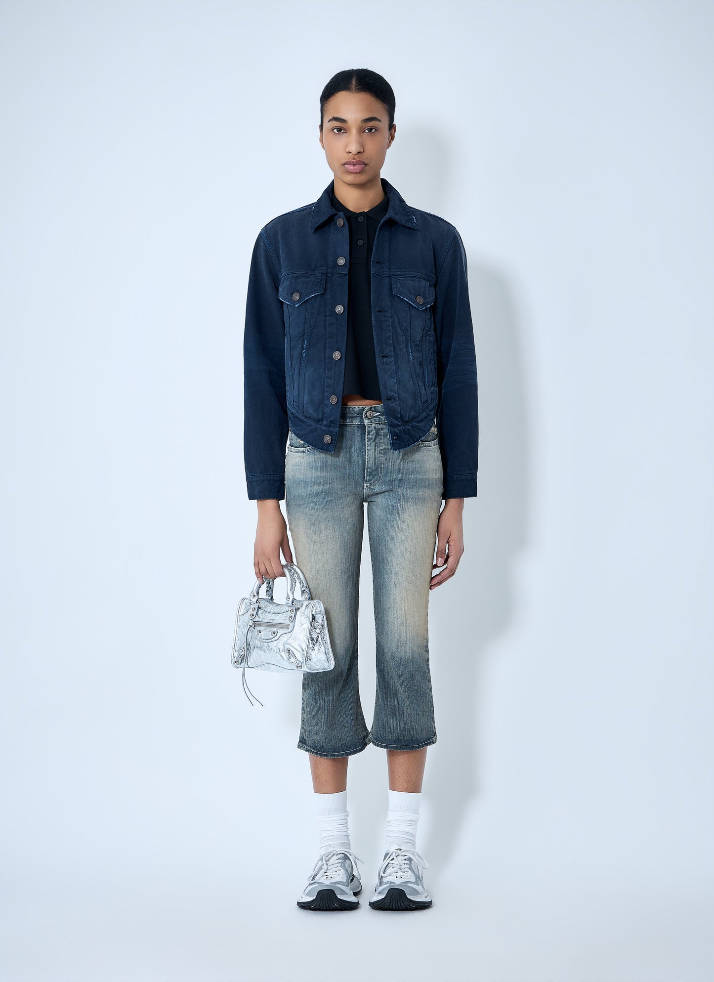 Balenciaga Women Curved Waistband Jacket BALENCIAGA