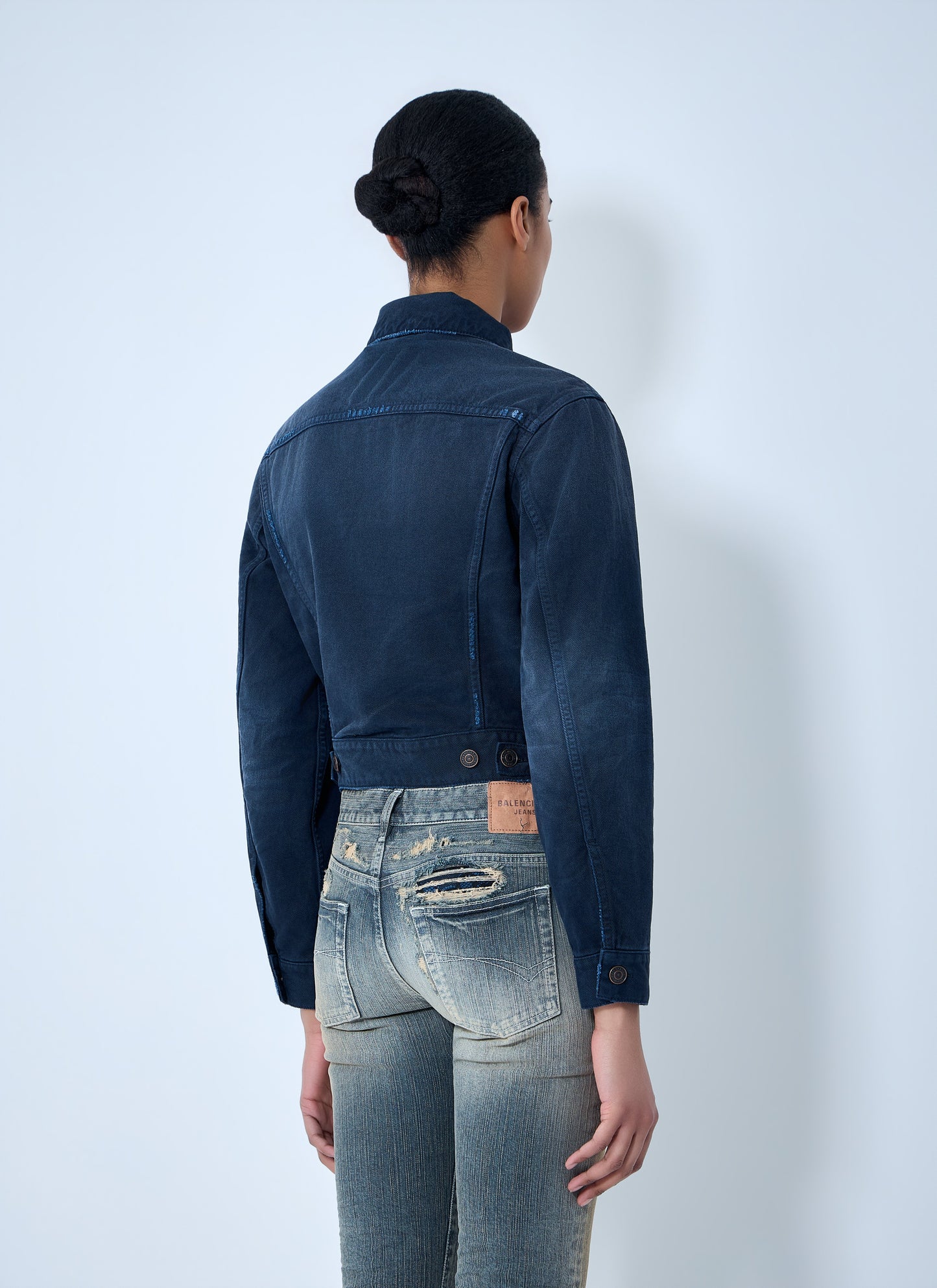 Balenciaga Women Curved Waistband Jacket BALENCIAGA