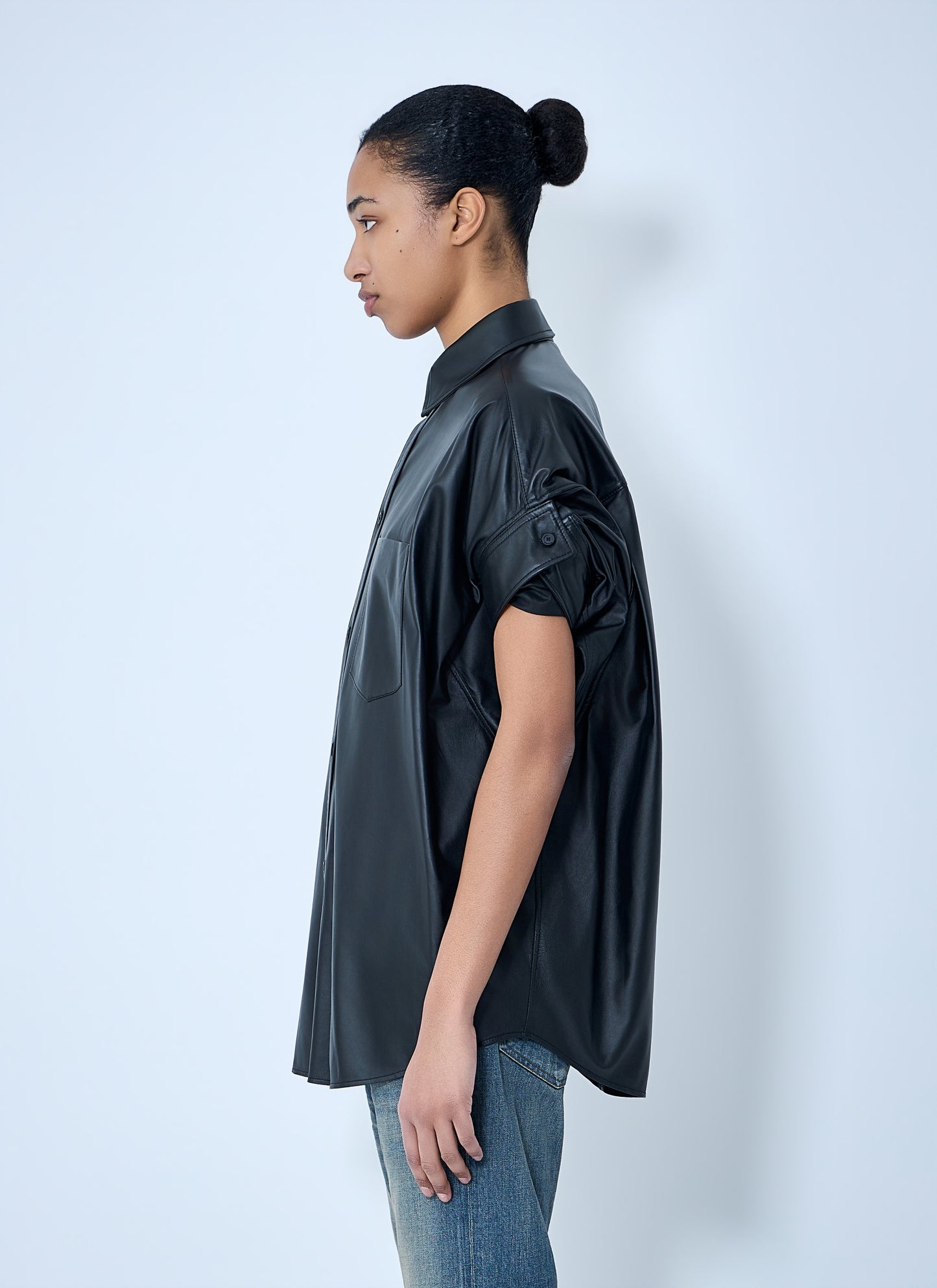 Balenciaga Women Tucked Sleeve Shirt BALENCIAGA