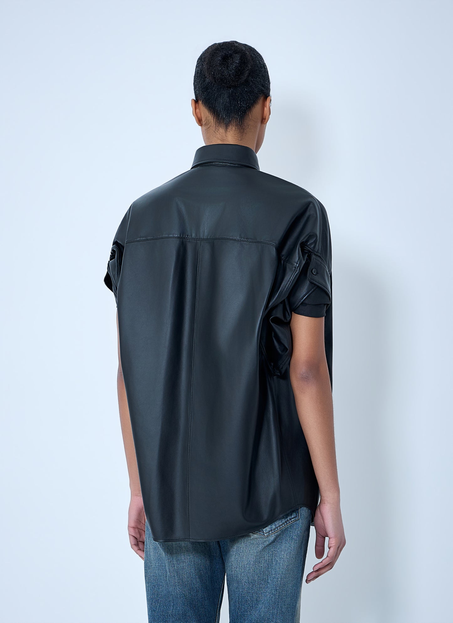 Balenciaga Women Tucked Sleeve Shirt BALENCIAGA