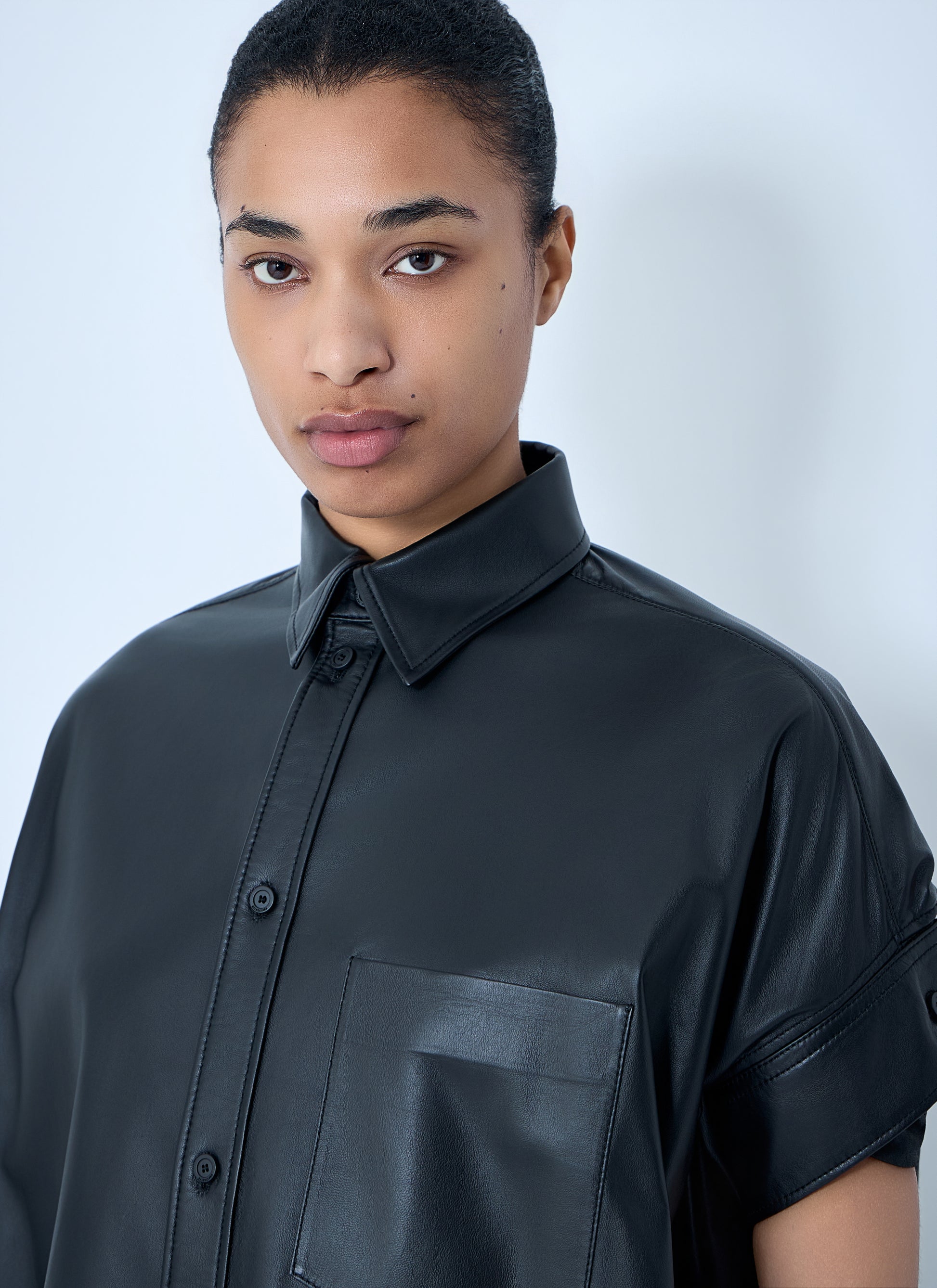 Balenciaga Women Tucked Sleeve Shirt BALENCIAGA