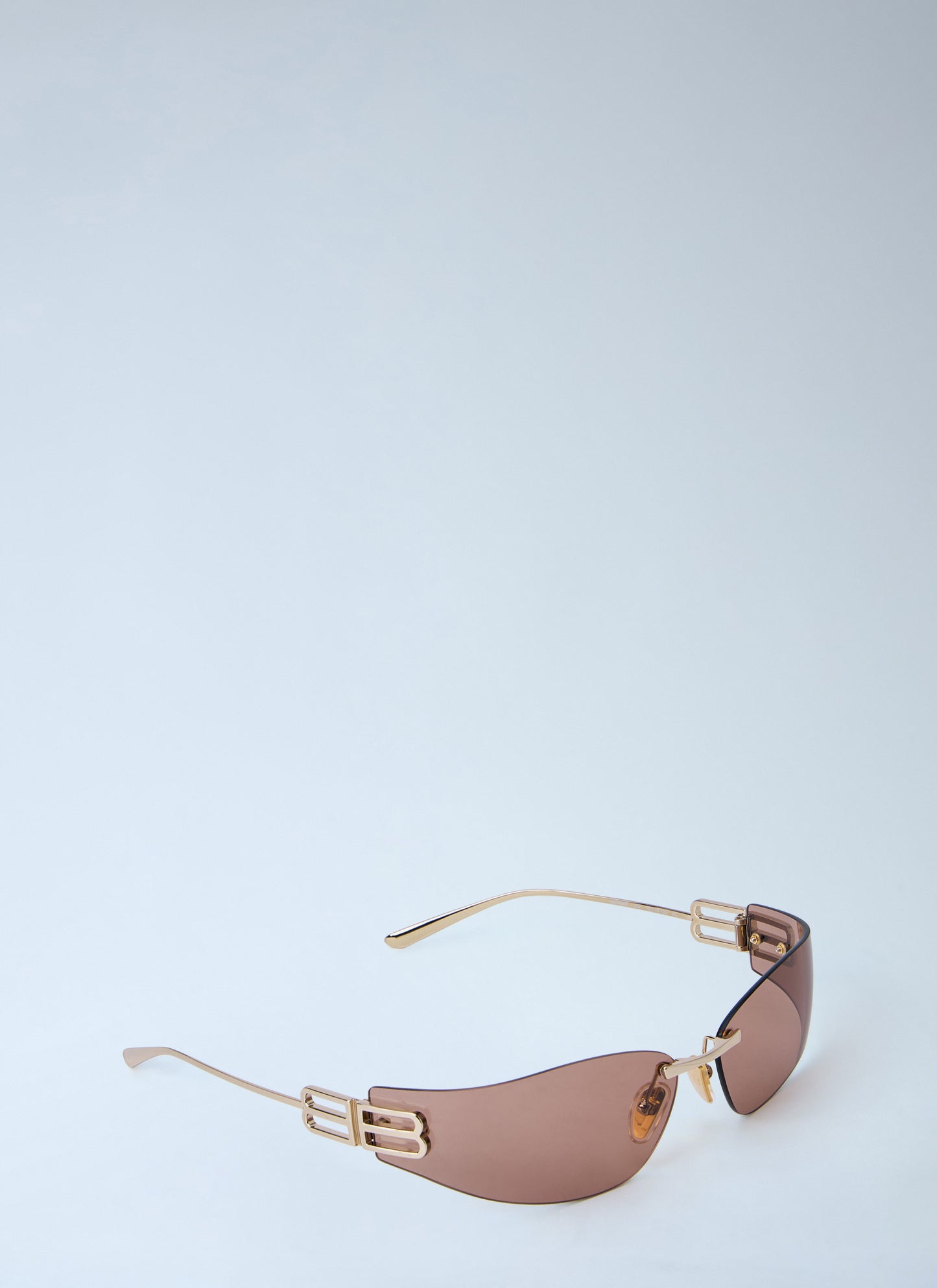 Balenciaga Women Gossip Rimless Logo Sunglasses BALENCIAGA
