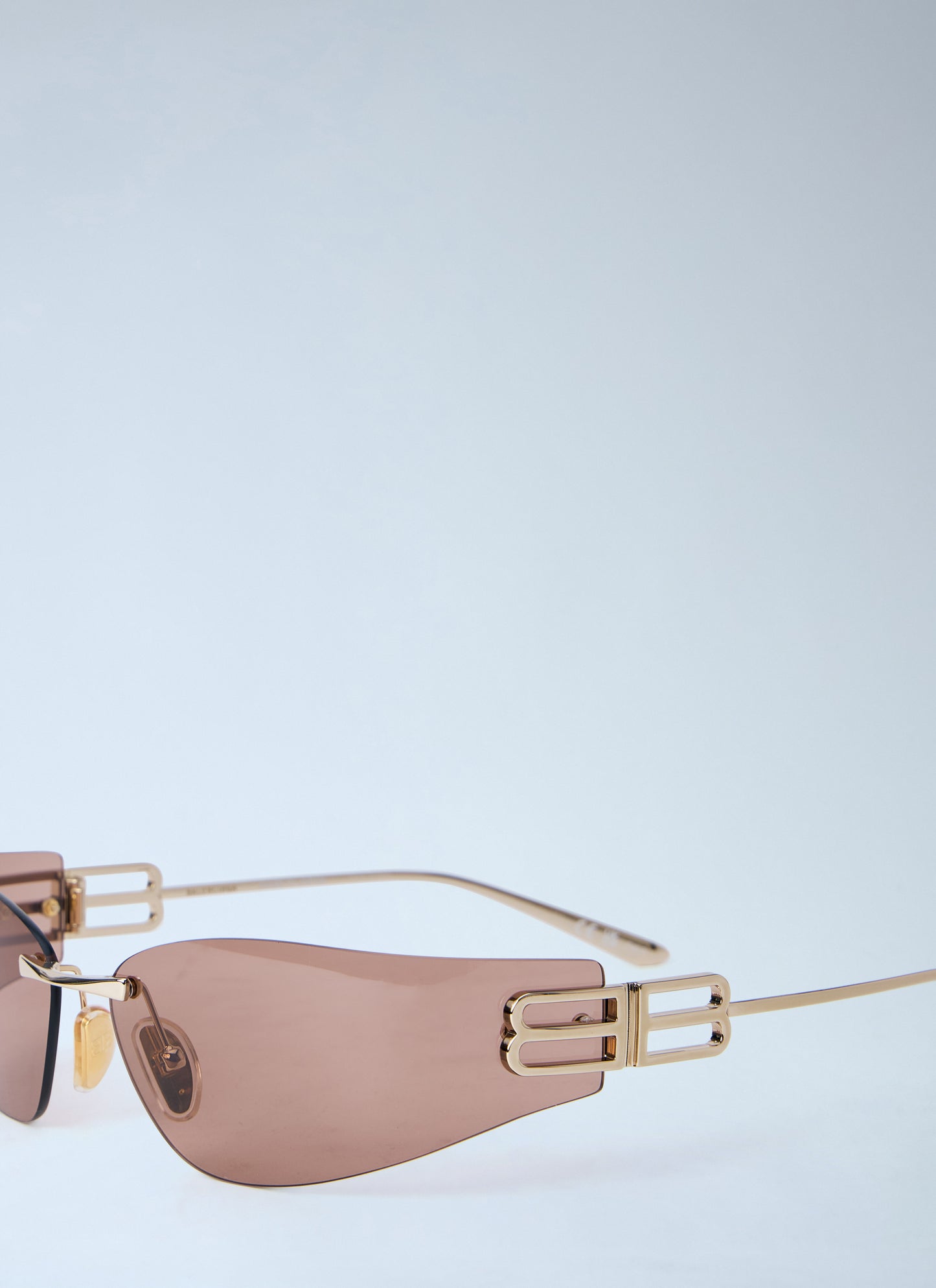 Balenciaga Women Gossip Rimless Logo Sunglasses BALENCIAGA