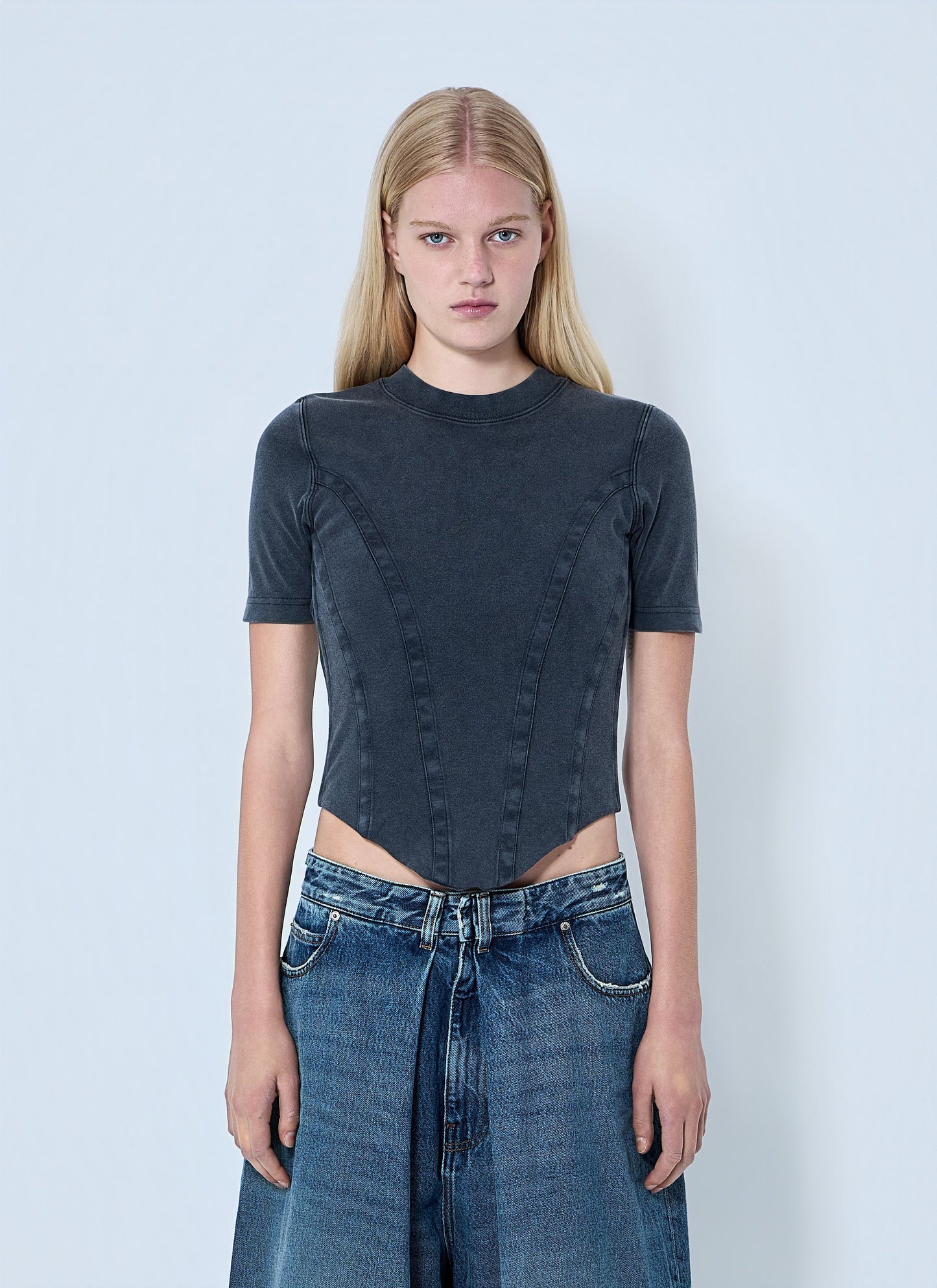 Balenciaga Women Cotton Jersey T-Shirt BALENCIAGA