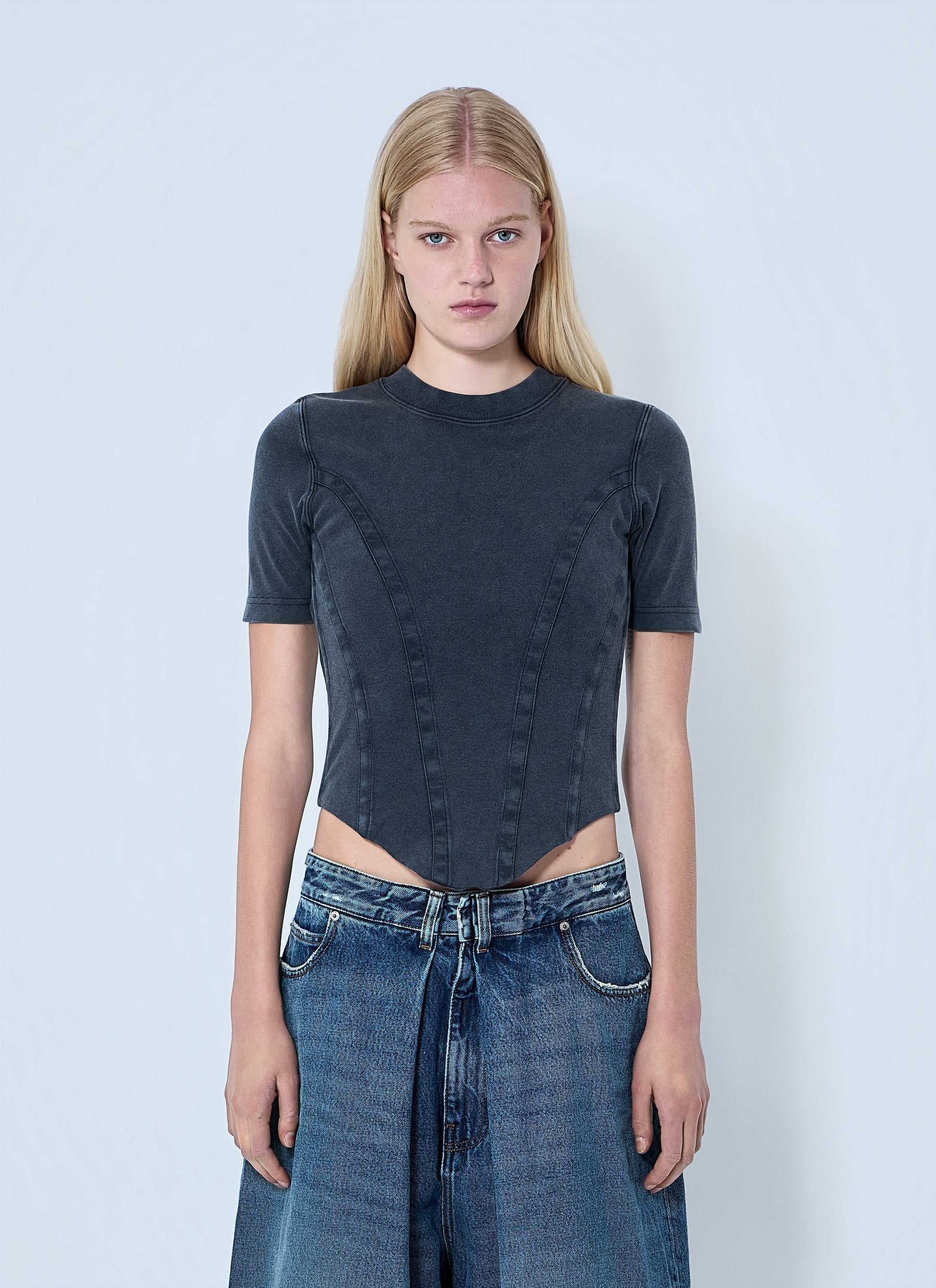 Balenciaga Women Cotton Jersey T-Shirt BALENCIAGA