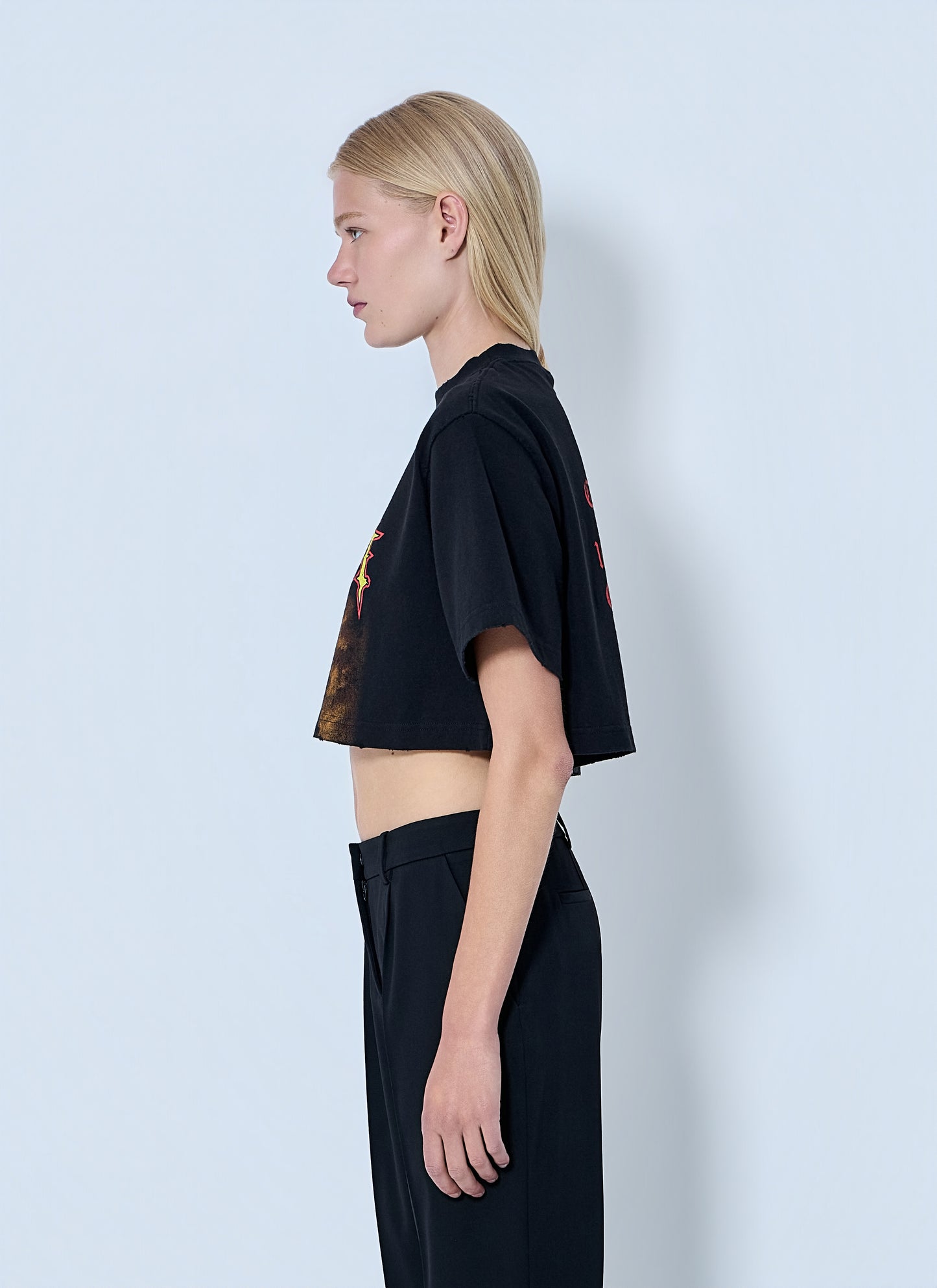 Balenciaga Women Cropped T-Shirt BALENCIAGA