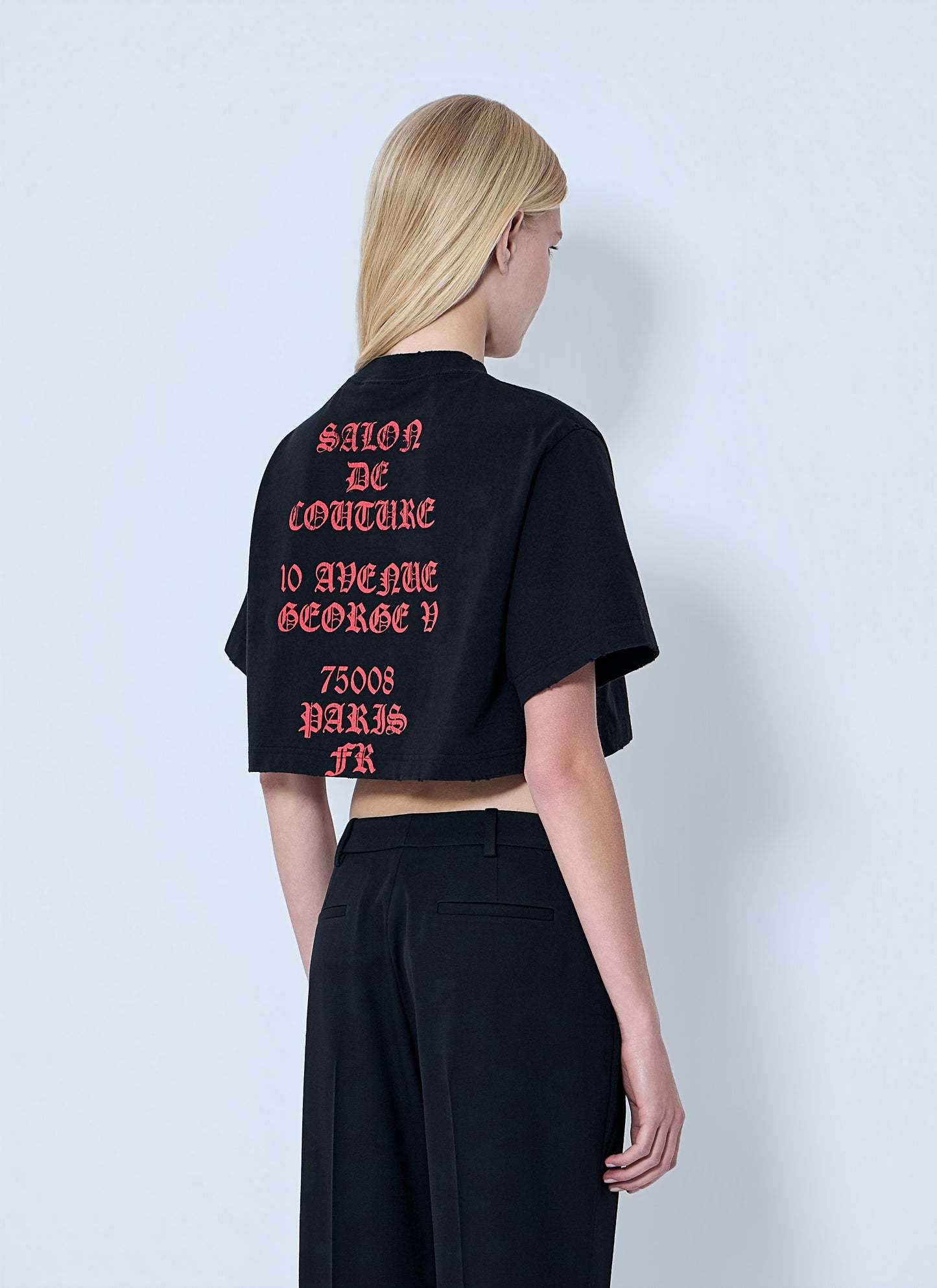 Balenciaga Women Cropped T-Shirt BALENCIAGA