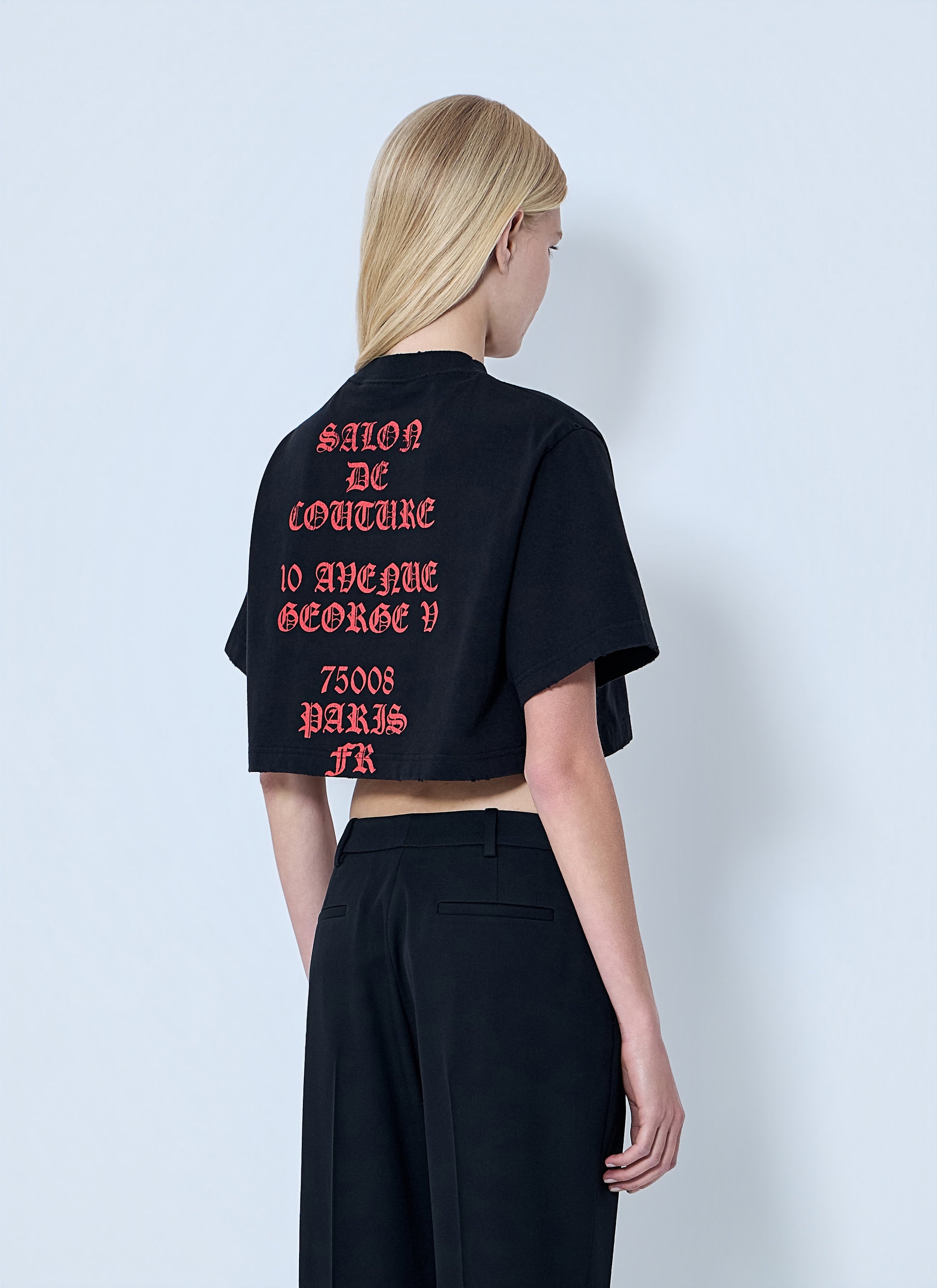 Balenciaga Women Cropped T-Shirt BALENCIAGA