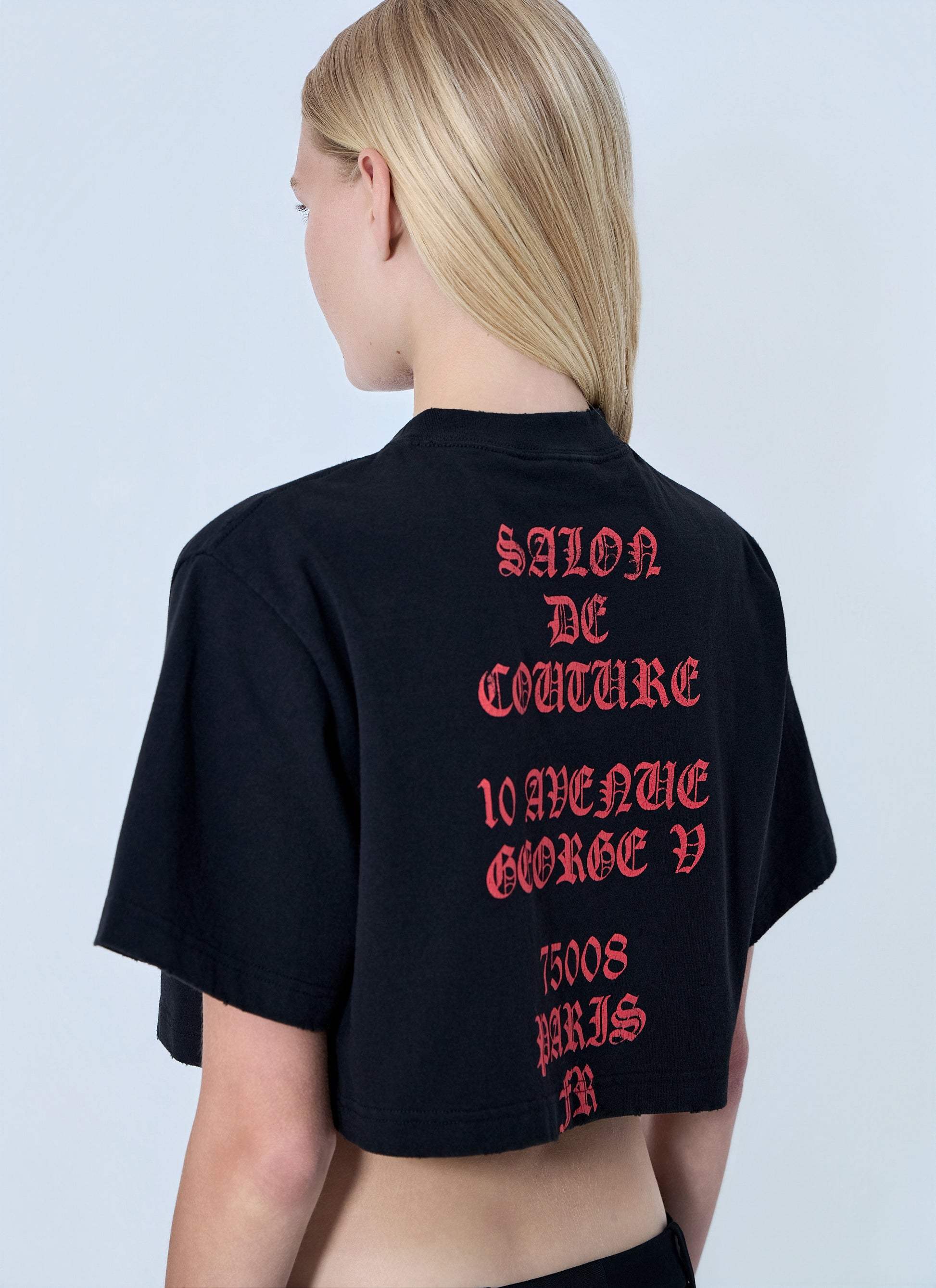 Balenciaga Women Cropped T-Shirt BALENCIAGA