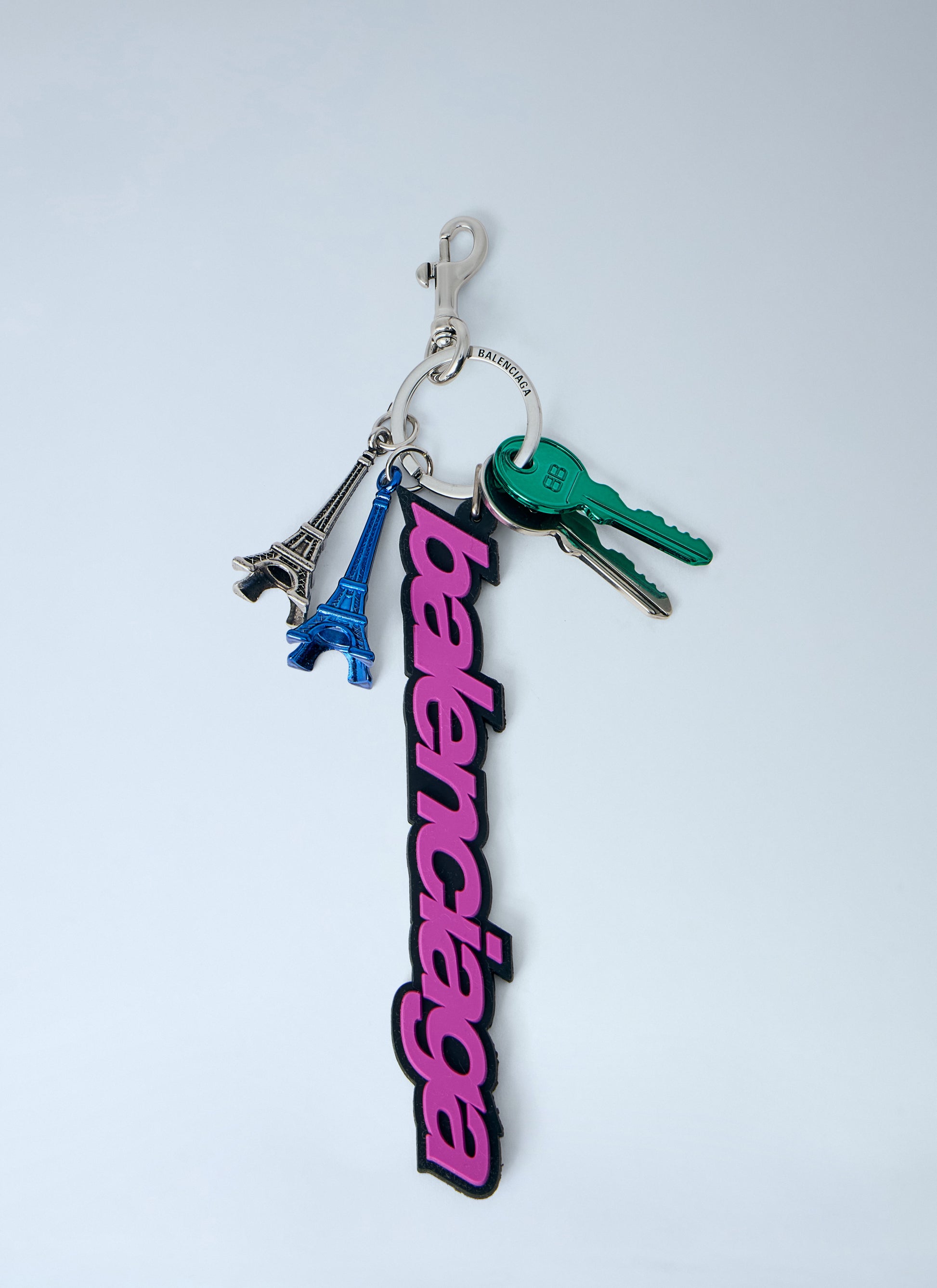 Balenciaga Women Biker Logo Keychain BALENCIAGA