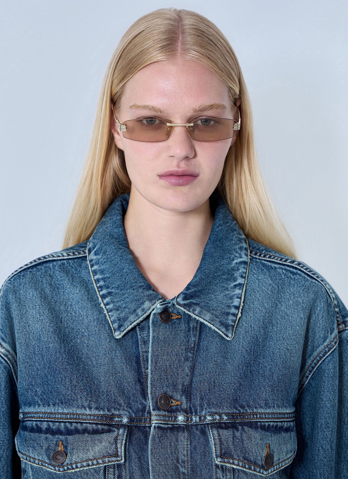 Balenciaga Women Gossip Rectangular Sunglasses BALENCIAGA