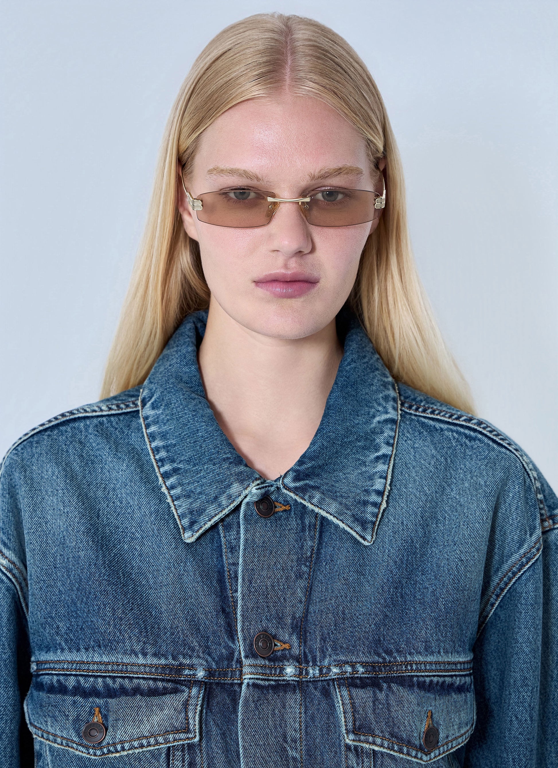 Balenciaga Women Gossip Rectangular Sunglasses BALENCIAGA