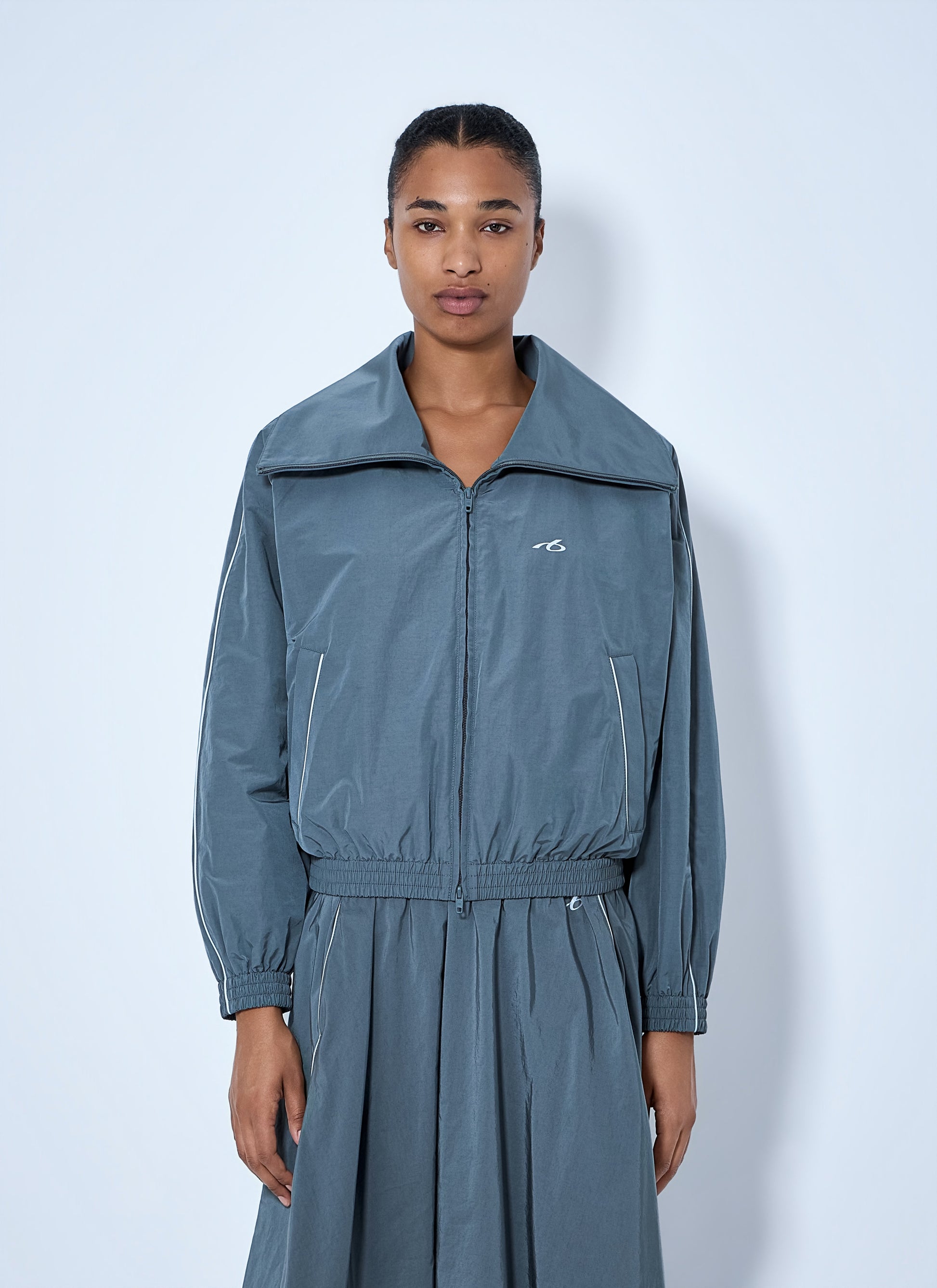 Balenciaga Women High Collar Tracksuit Jacket BALENCIAGA