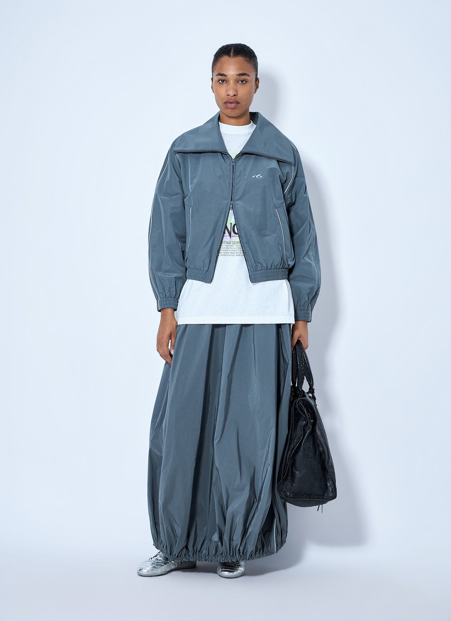 Balenciaga Women High Collar Tracksuit Jacket BALENCIAGA