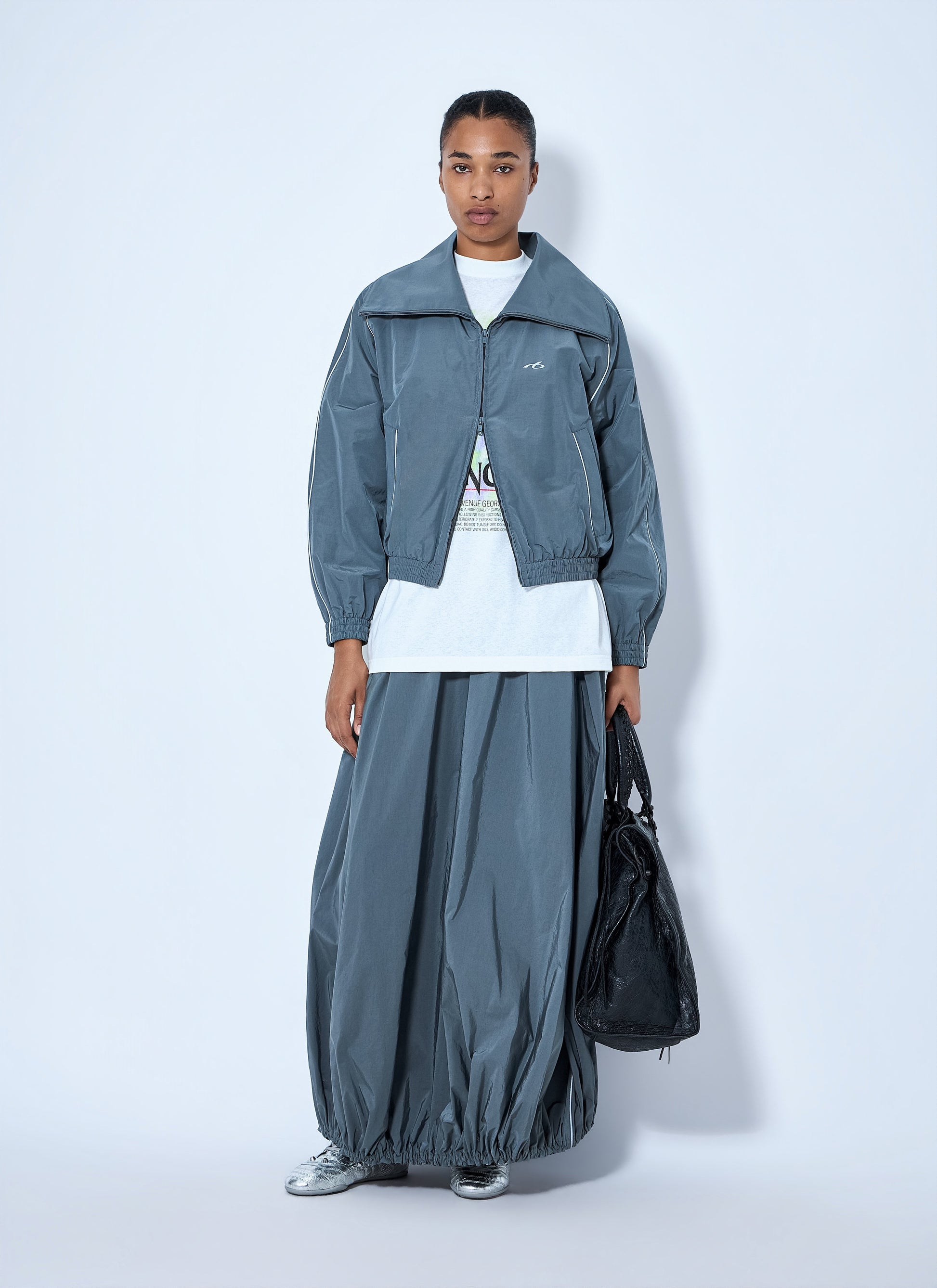 Balenciaga Women High Collar Tracksuit Jacket BALENCIAGA