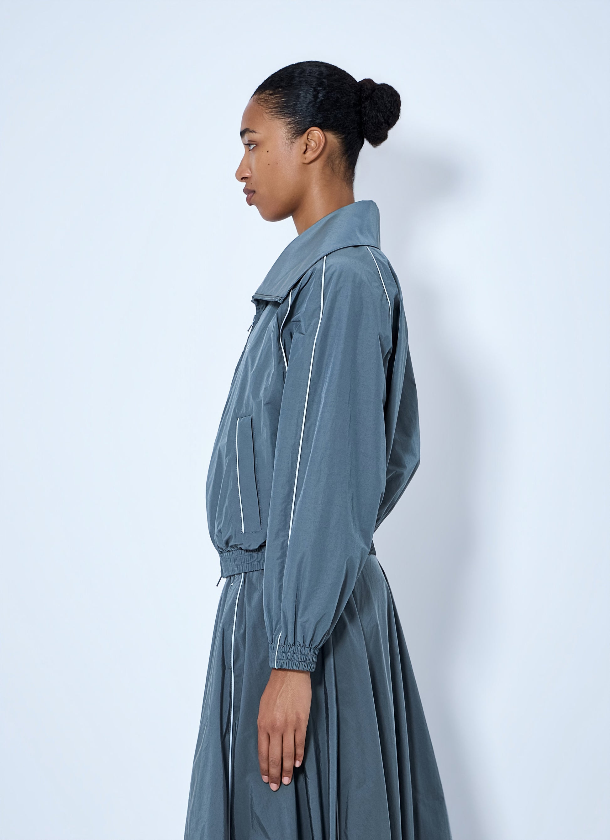 Balenciaga Women High Collar Tracksuit Jacket BALENCIAGA