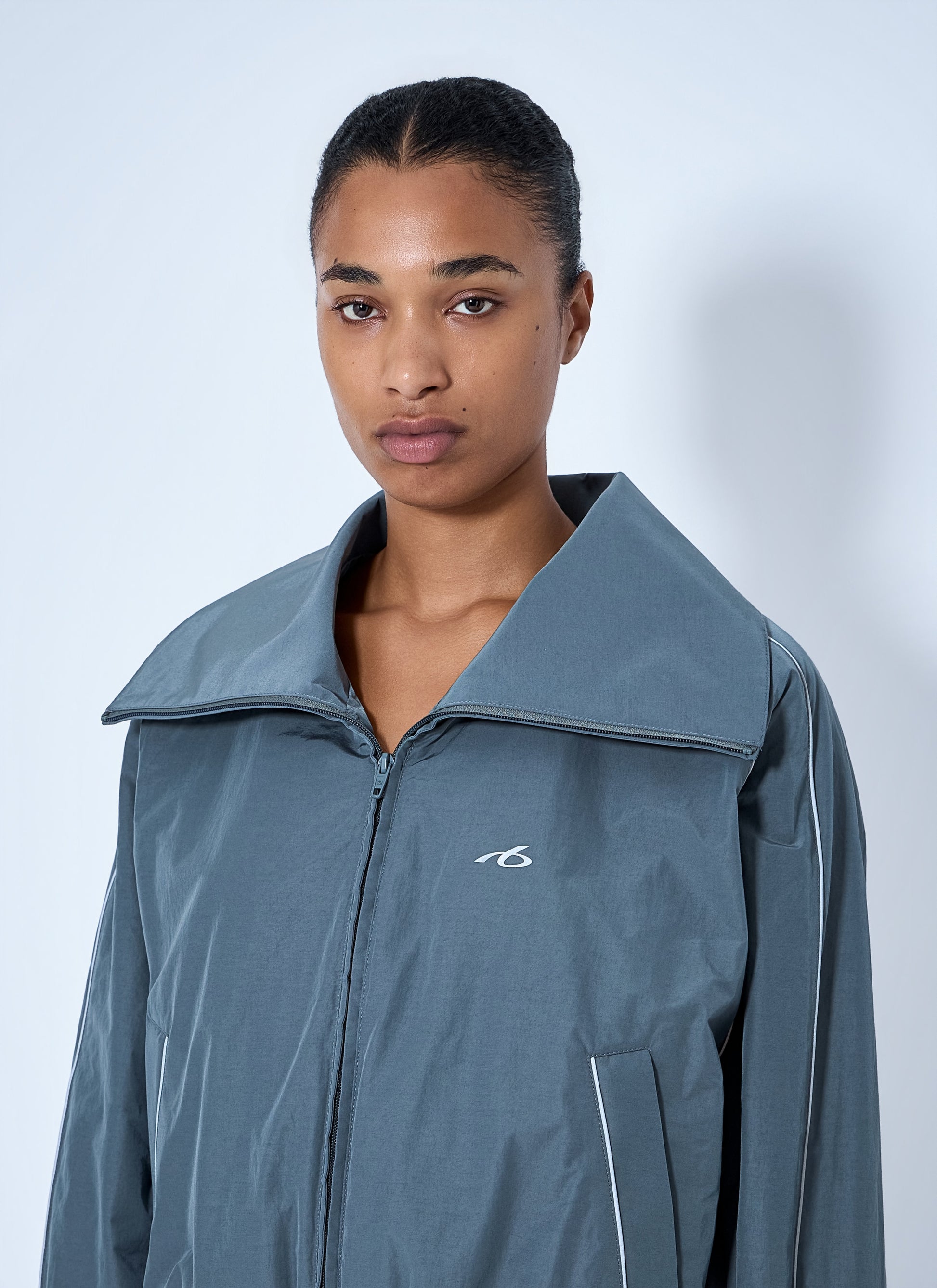 Balenciaga Women High Collar Tracksuit Jacket BALENCIAGA