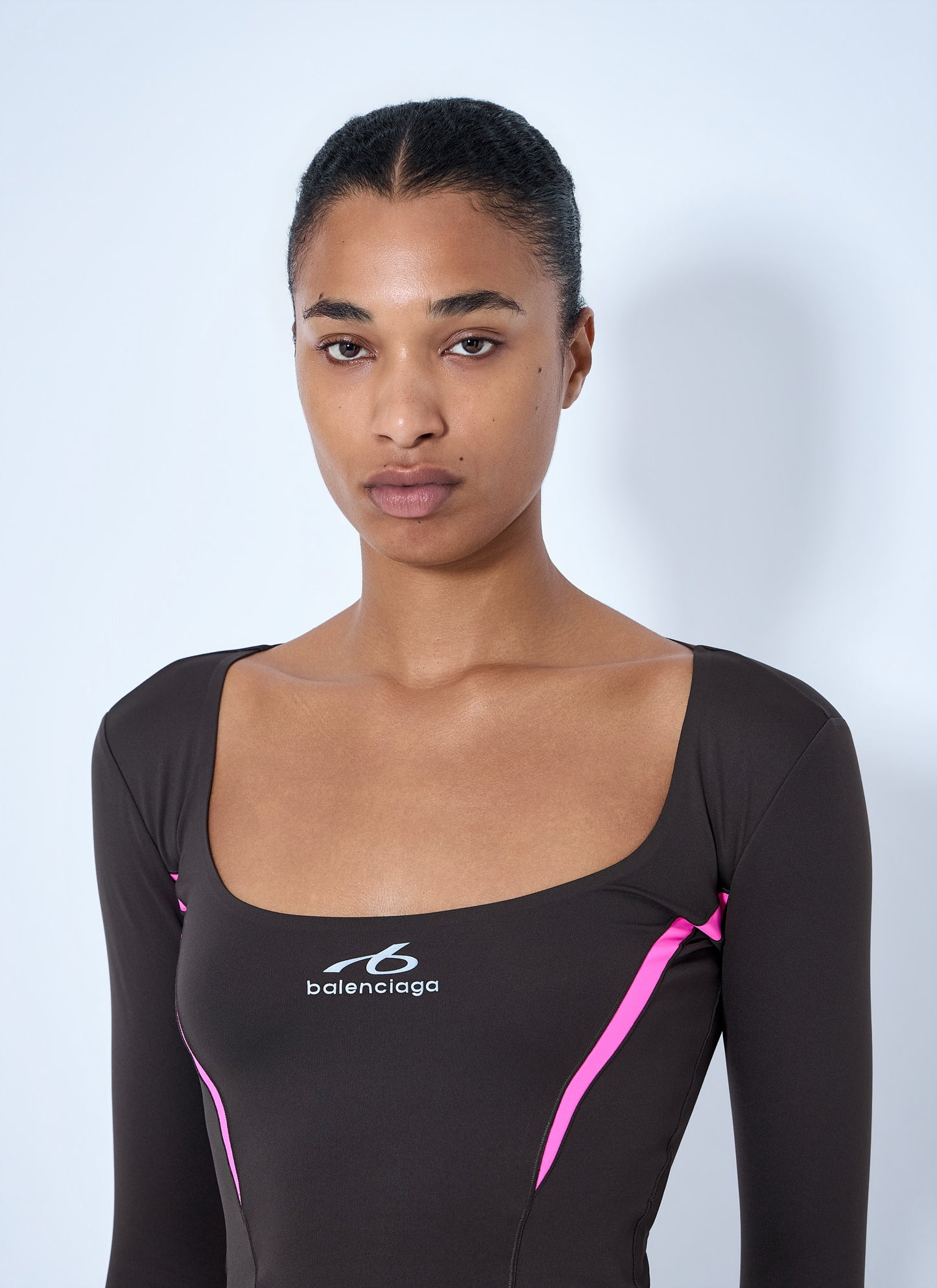 Balenciaga Women Long Sleeve Fitted Top BALENCIAGA