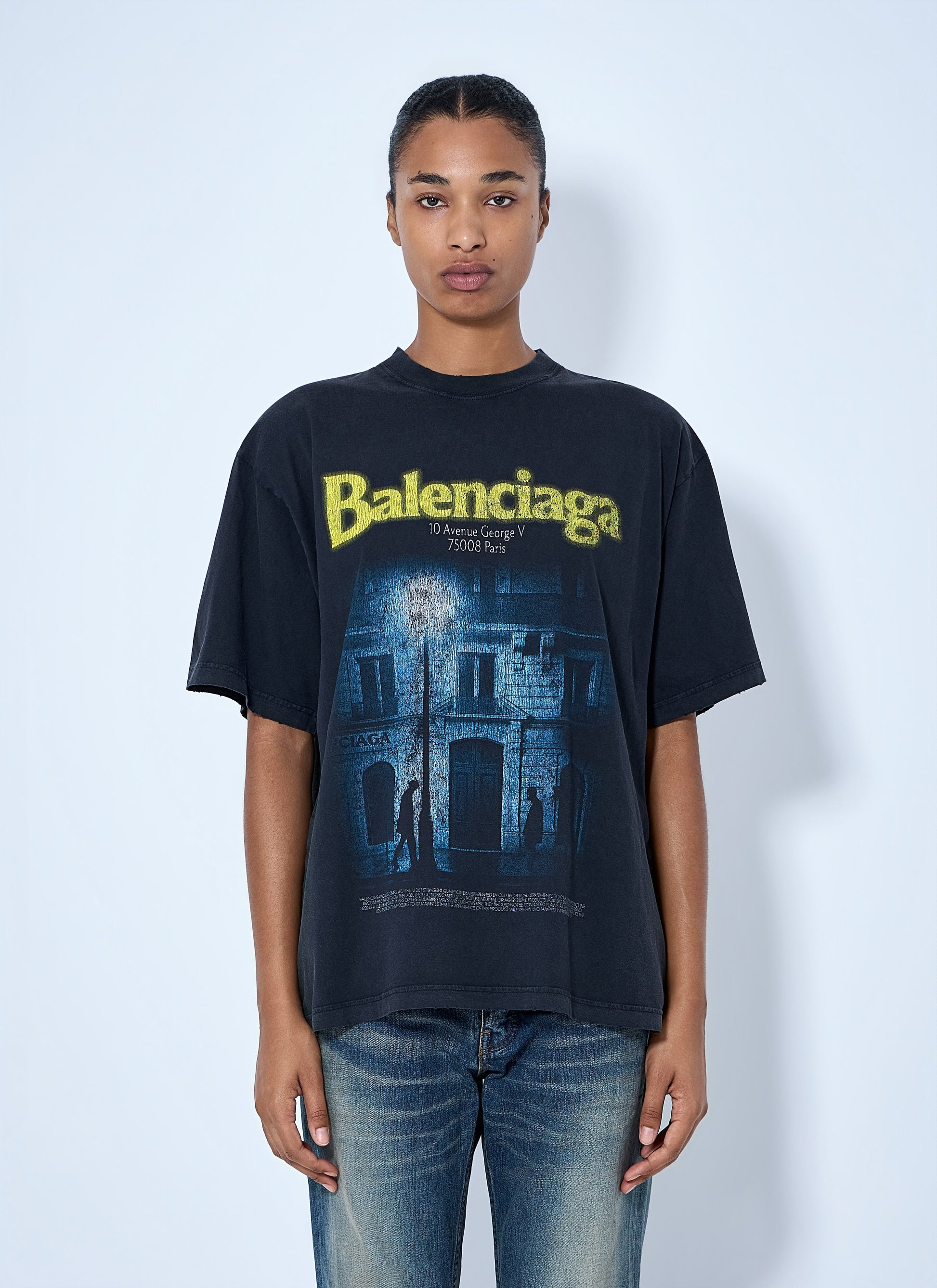 Balenciaga Women The Address Medium Fit T-Shirt BALENCIAGA