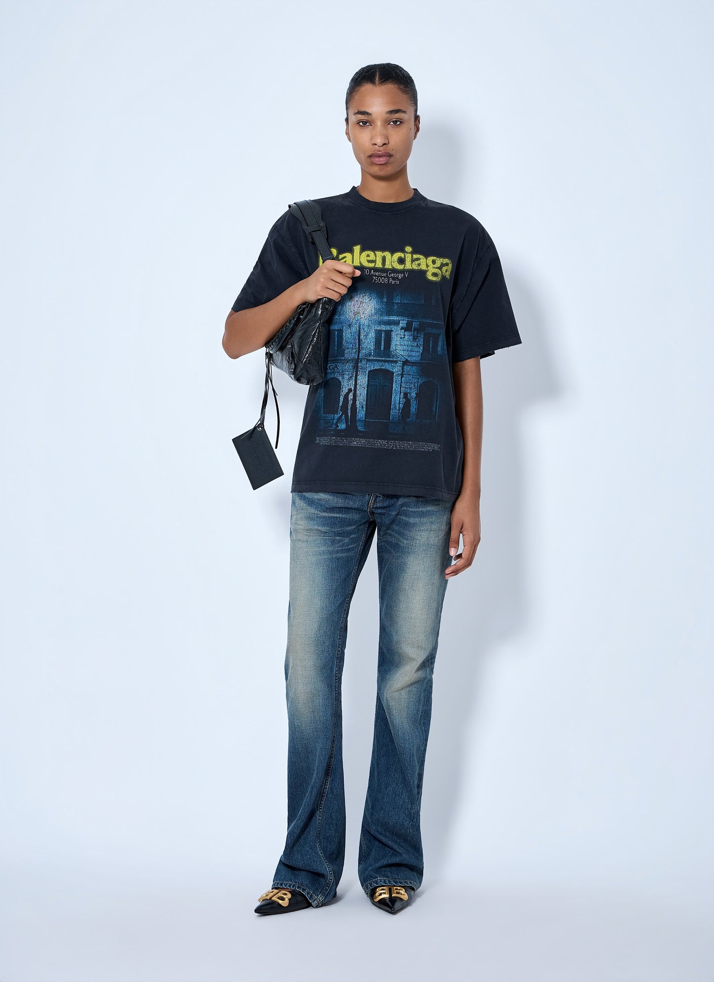 Balenciaga Women The Address Medium Fit T-Shirt BALENCIAGA