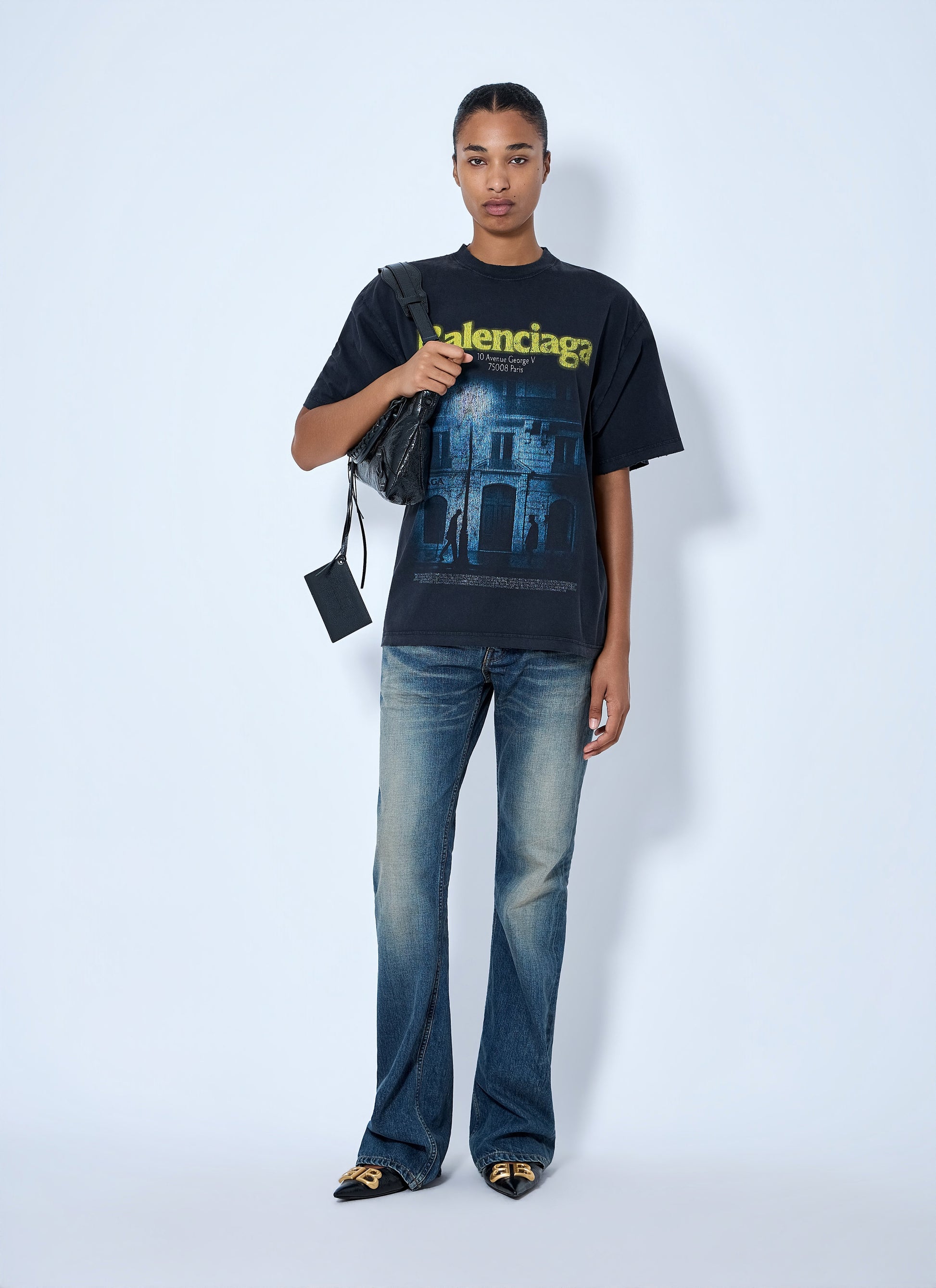 Balenciaga Women The Address Medium Fit T-Shirt BALENCIAGA