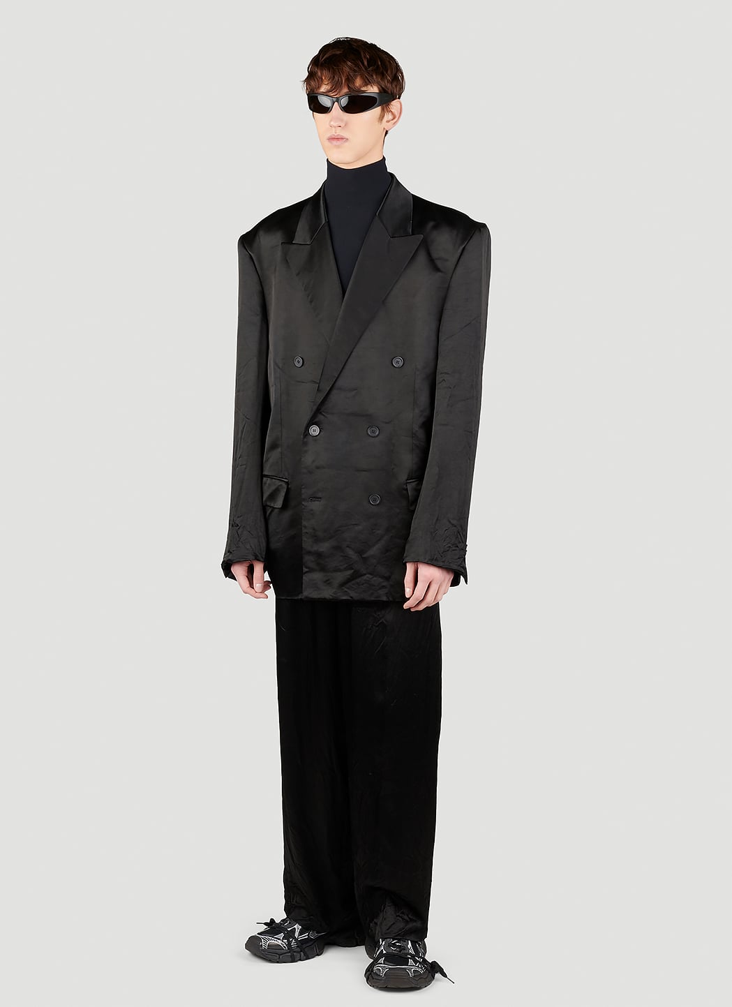 Balenciaga Men Five Pocket Satin Pants BALENCIAGA