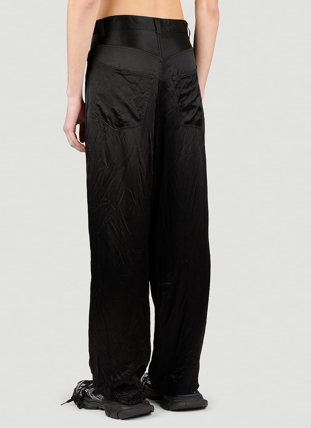 Balenciaga Men Five Pocket Satin Pants BALENCIAGA