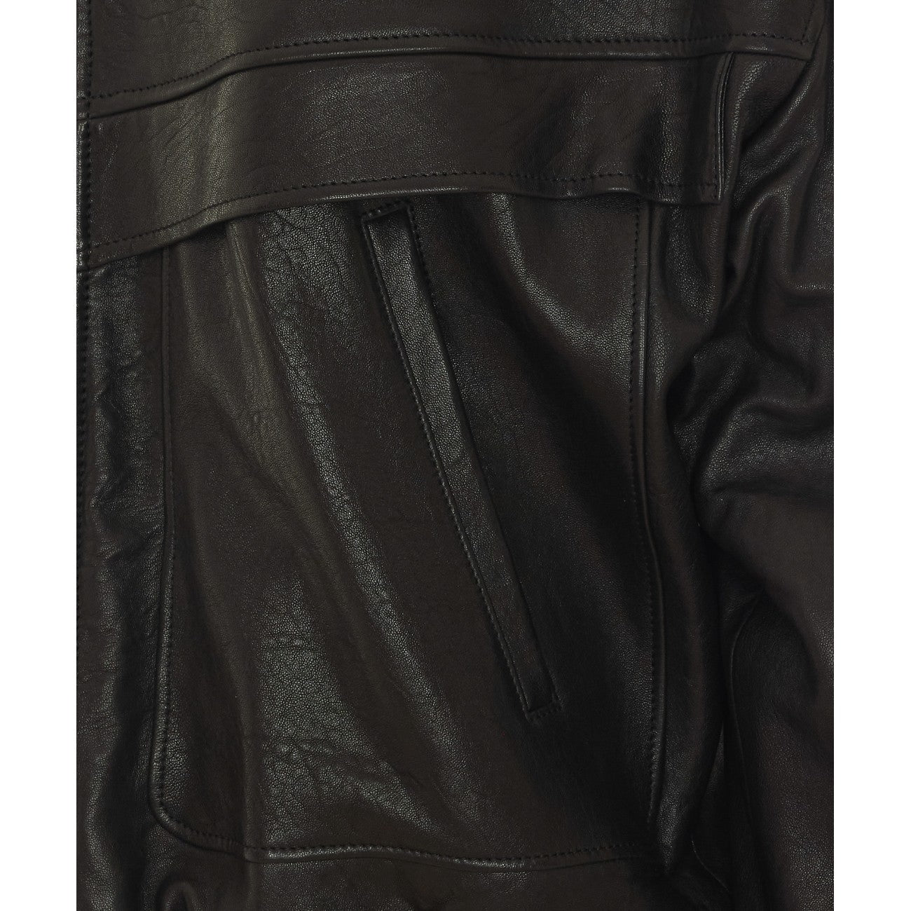 Saint Laurent Men Balloon Leather Blouson SAINT LAURENT