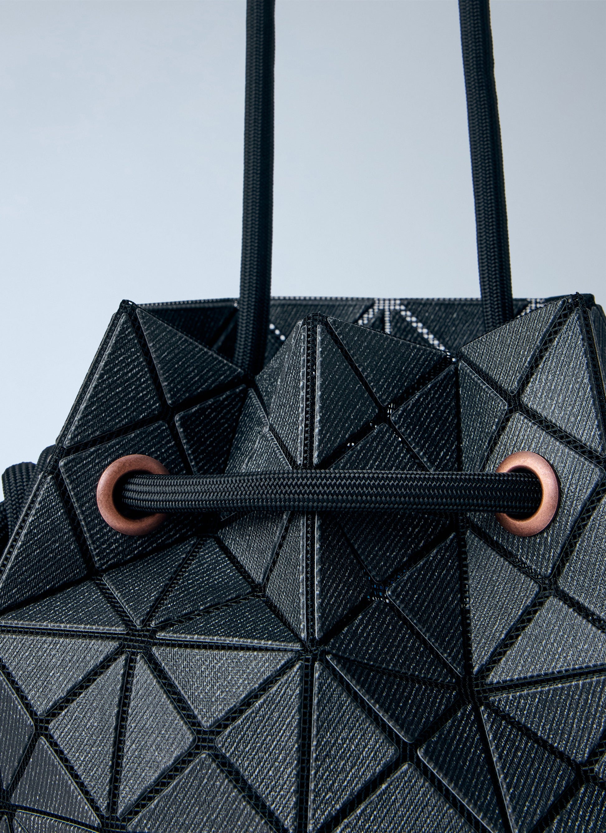 Bao Bao Issey Miyake Women Wring Denim Drawstring Bag BAO BAO ISSEY MIYAKE