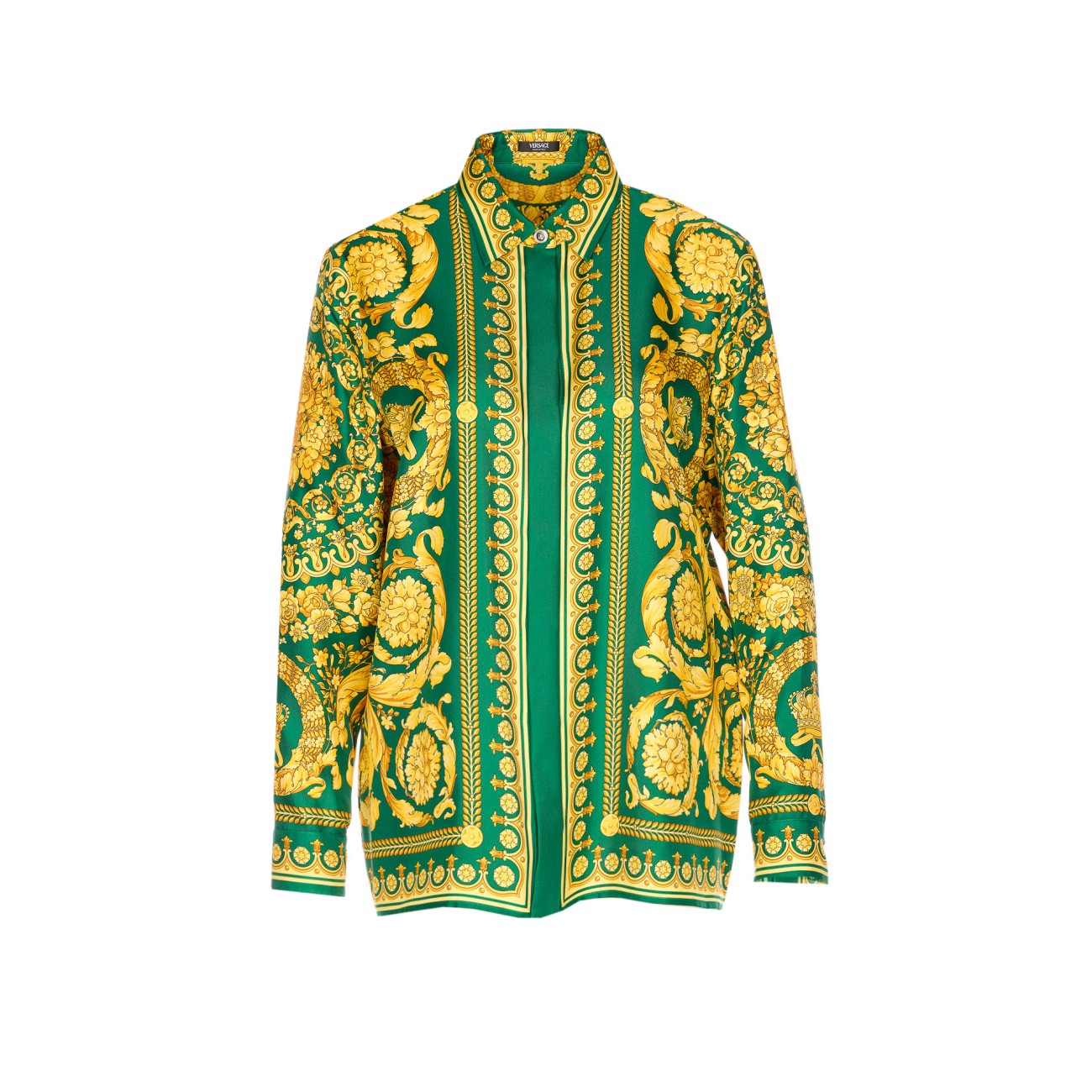 Versace Women Barocco Print Silk Shirt VERSACE