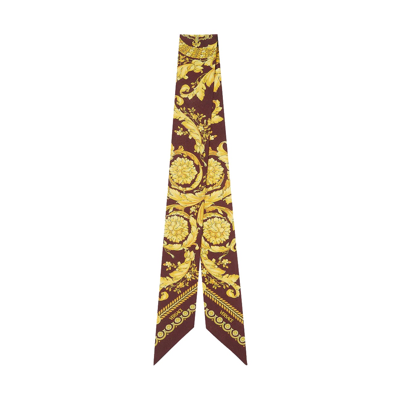 Versace Women Barocco Printed Silk Twill Lavalliere'