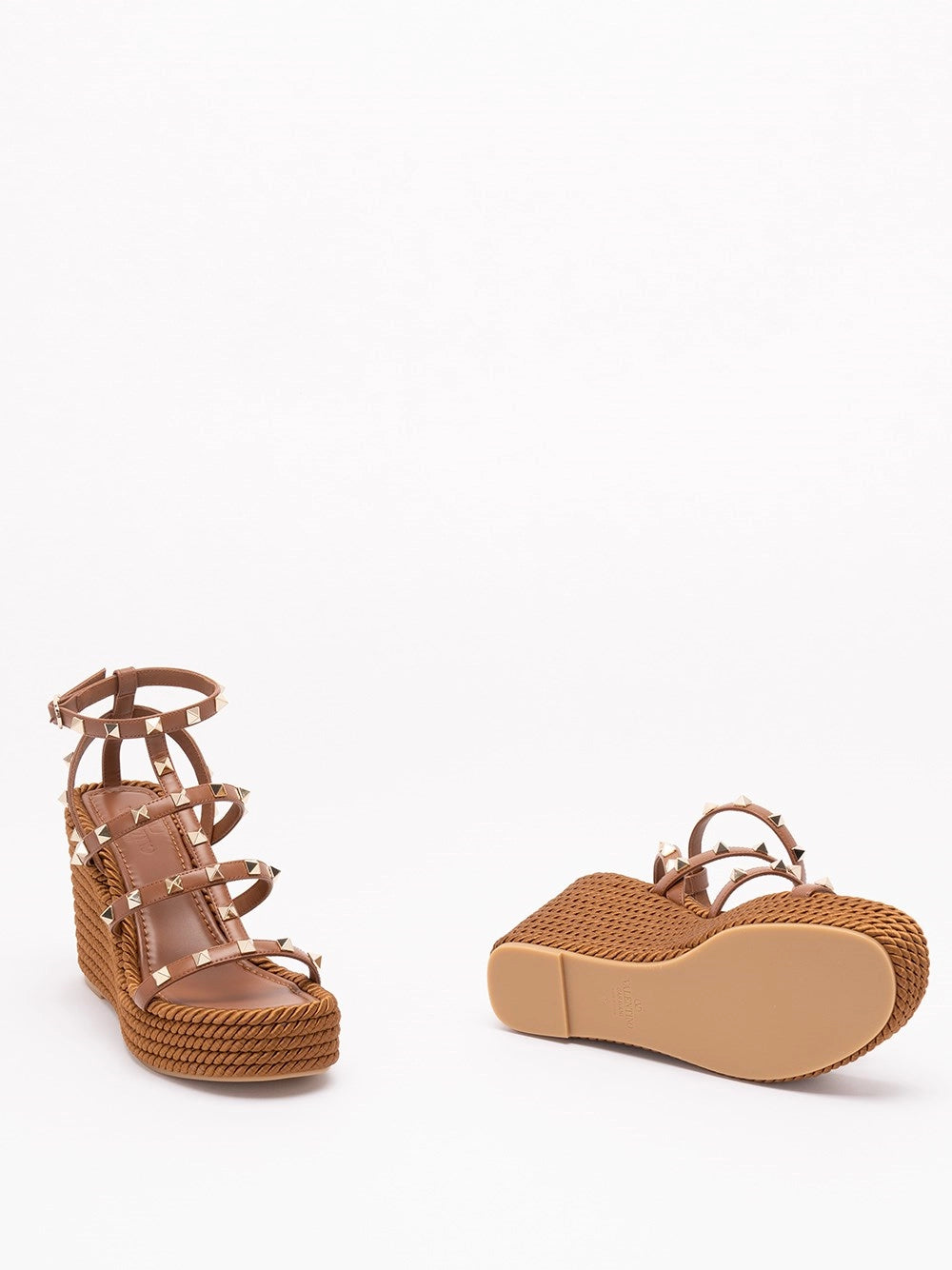 Valentino Garavani Women `Rockstud Torchon` Wedge Espadrillas VALENTINO GARAVANI