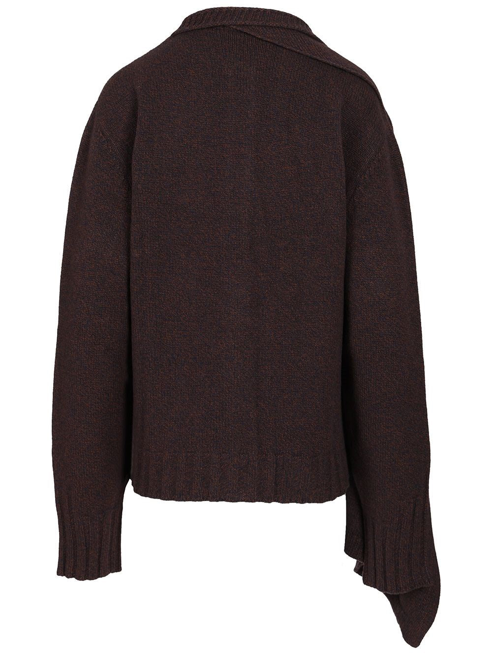 The Attico Women Cardigan With Draped Details THE ATTICO