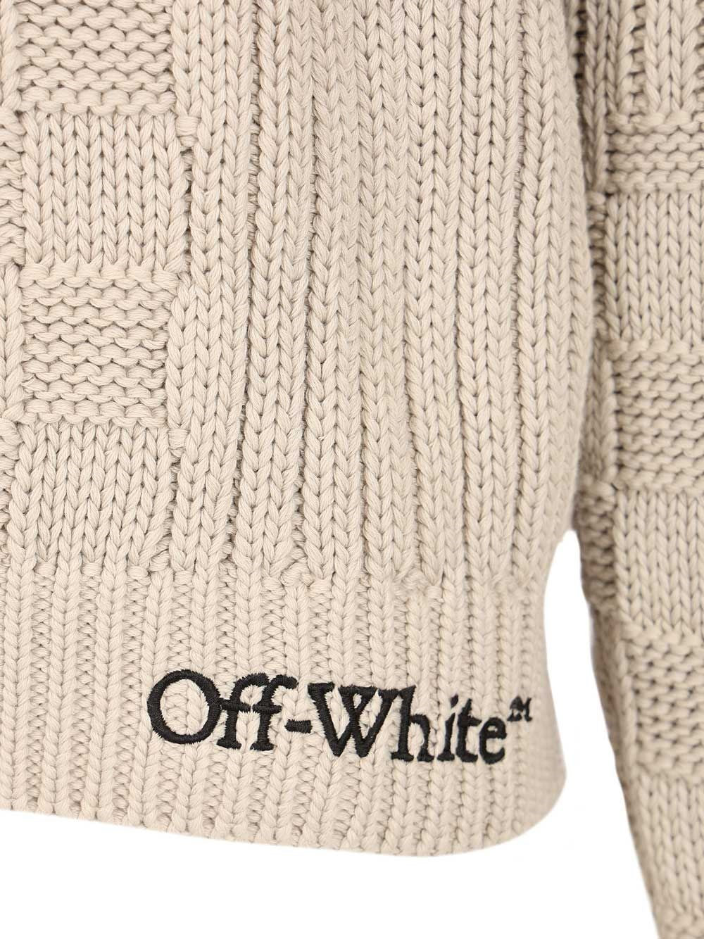 Off-White Men Arrow Cotton Sweater OFF-WHITE
