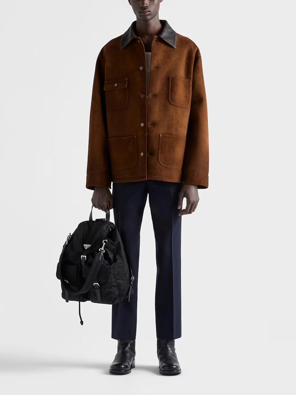 Prada Men Leather Jackrt PRADA