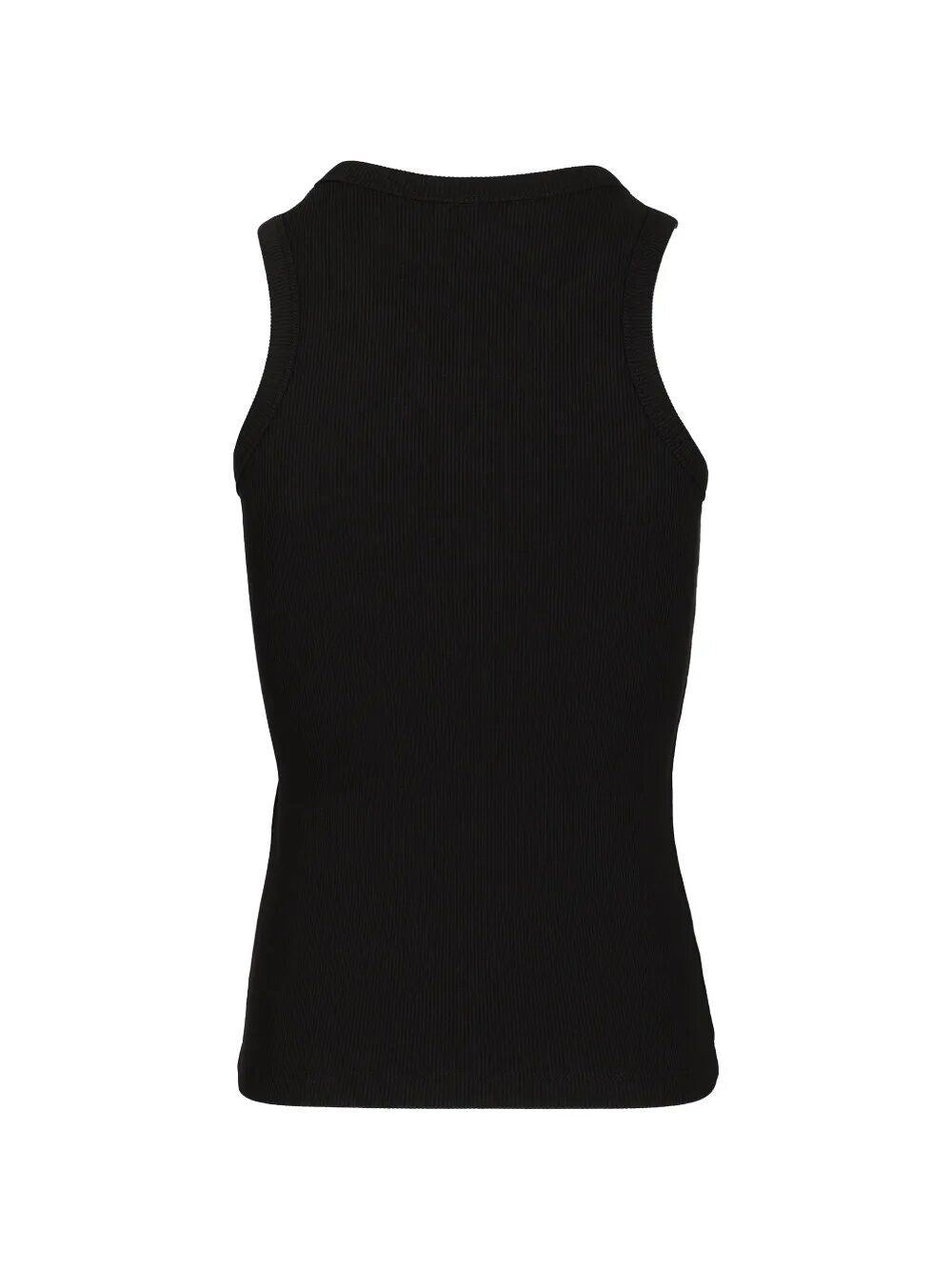 Celine Women Ribbed Silk And Cotton Tank Top CELINE