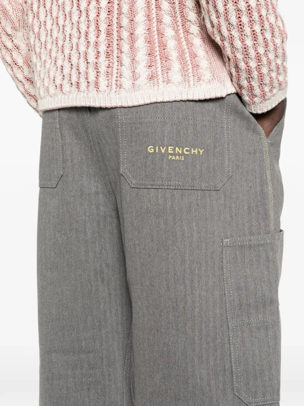 Givenchy Men Denim Pants With Front `Couture` Seams GIVENCHY