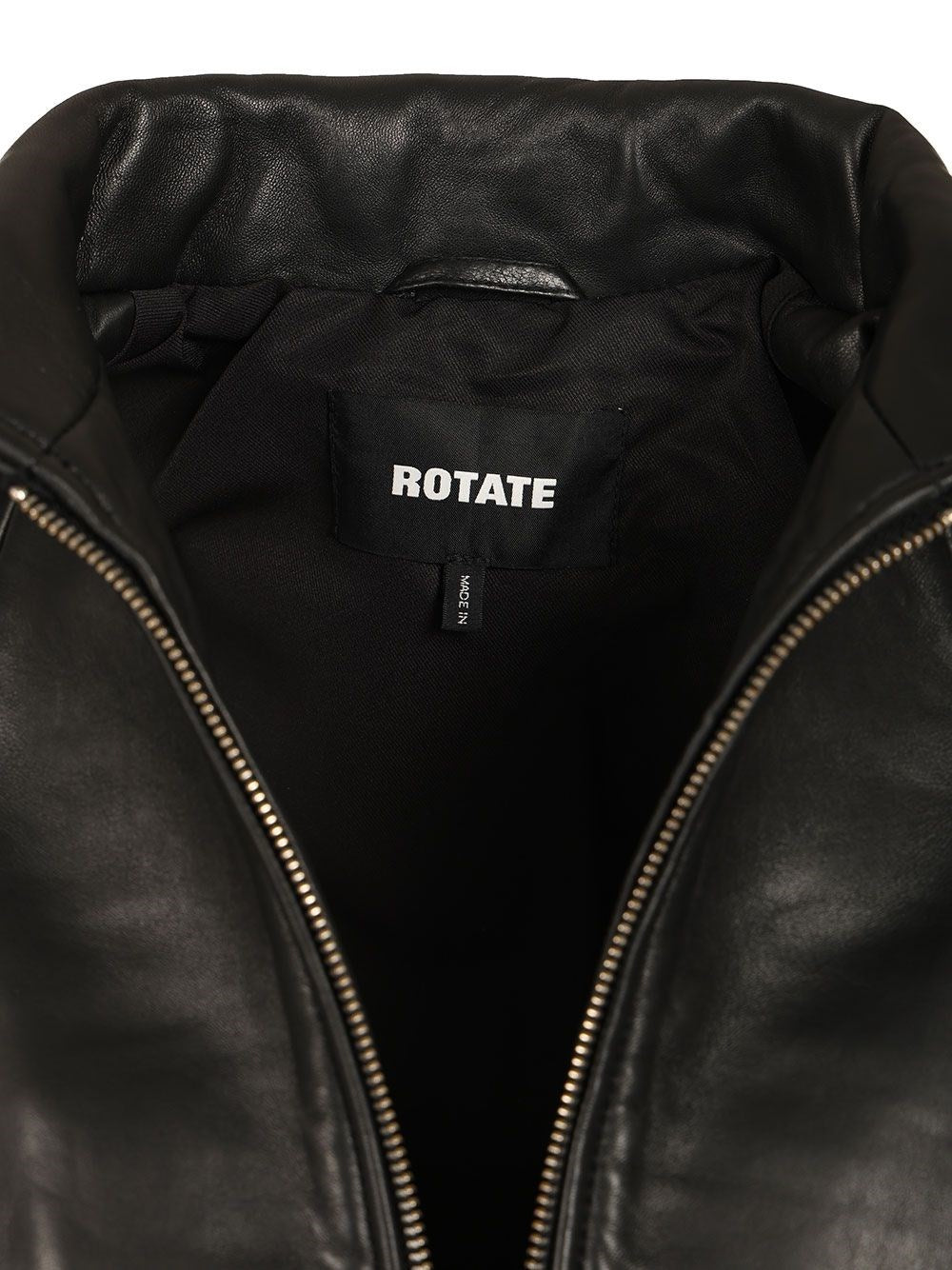 Rotate Women Boxy Leather Jacket ROTATE